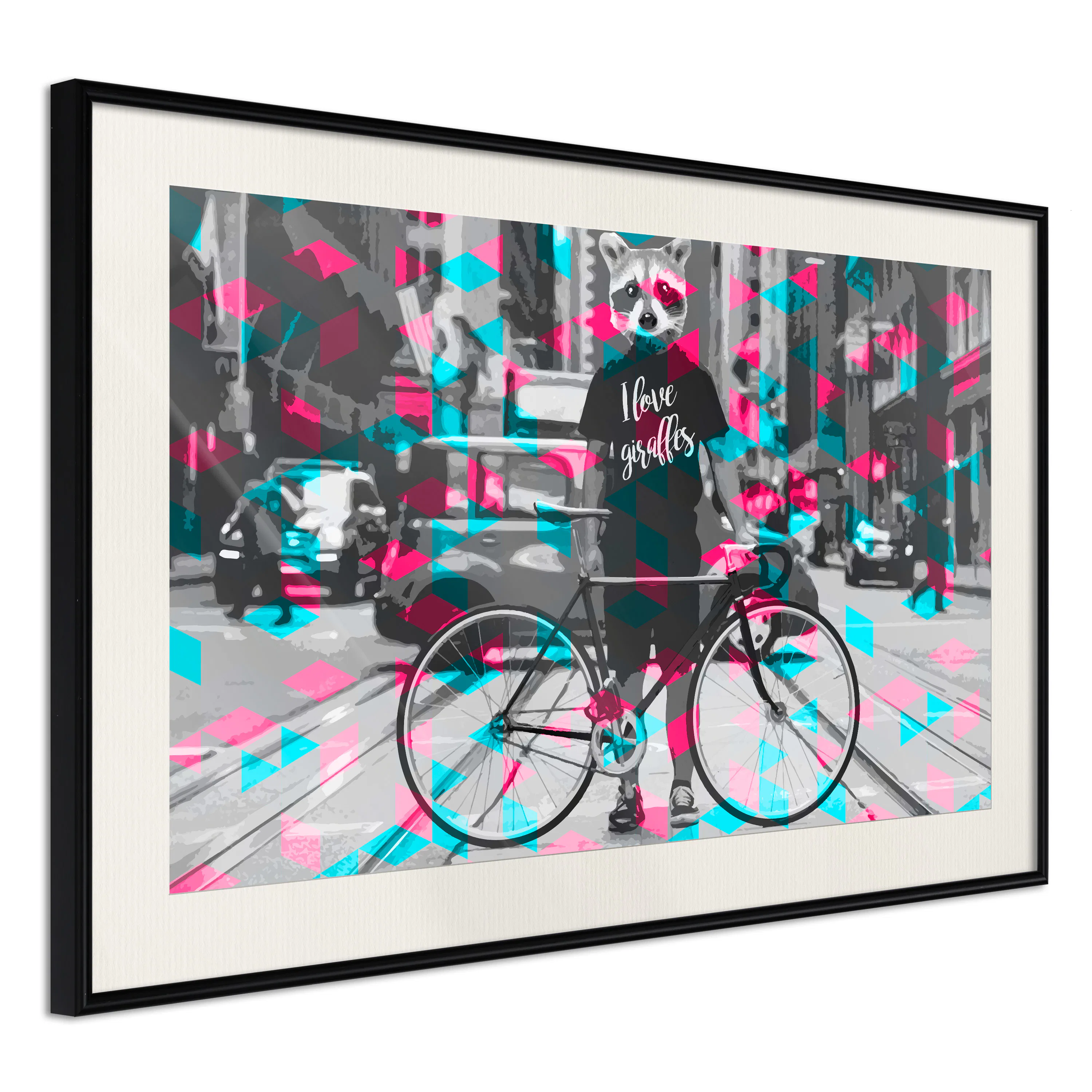 Poster Artgeist Affisch I Love Giraffes