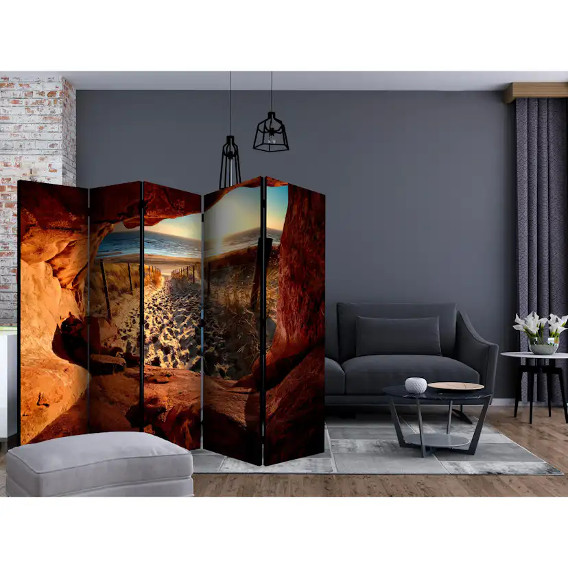 Rumsavdelare Skärmvägg Arkiio Cave Beautiful Beach II 225x172 cm