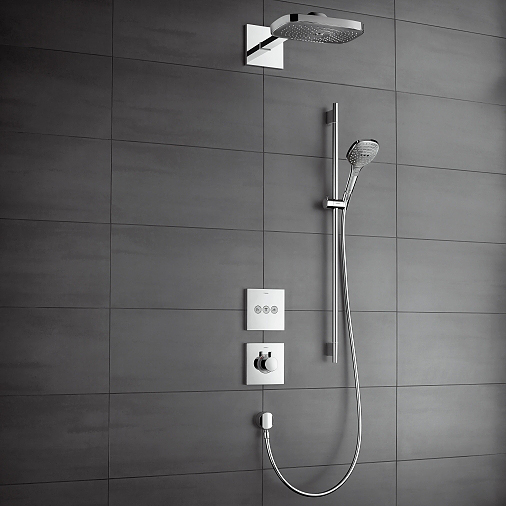 Duschset Hansgrohe Raindance Select E 120 3jet Krom utan EcoSmart