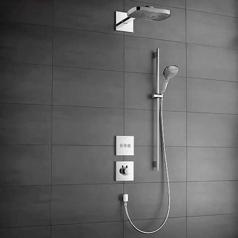 Duschset Hansgrohe Raindance Select E 120 3jet Krom utan EcoSmart