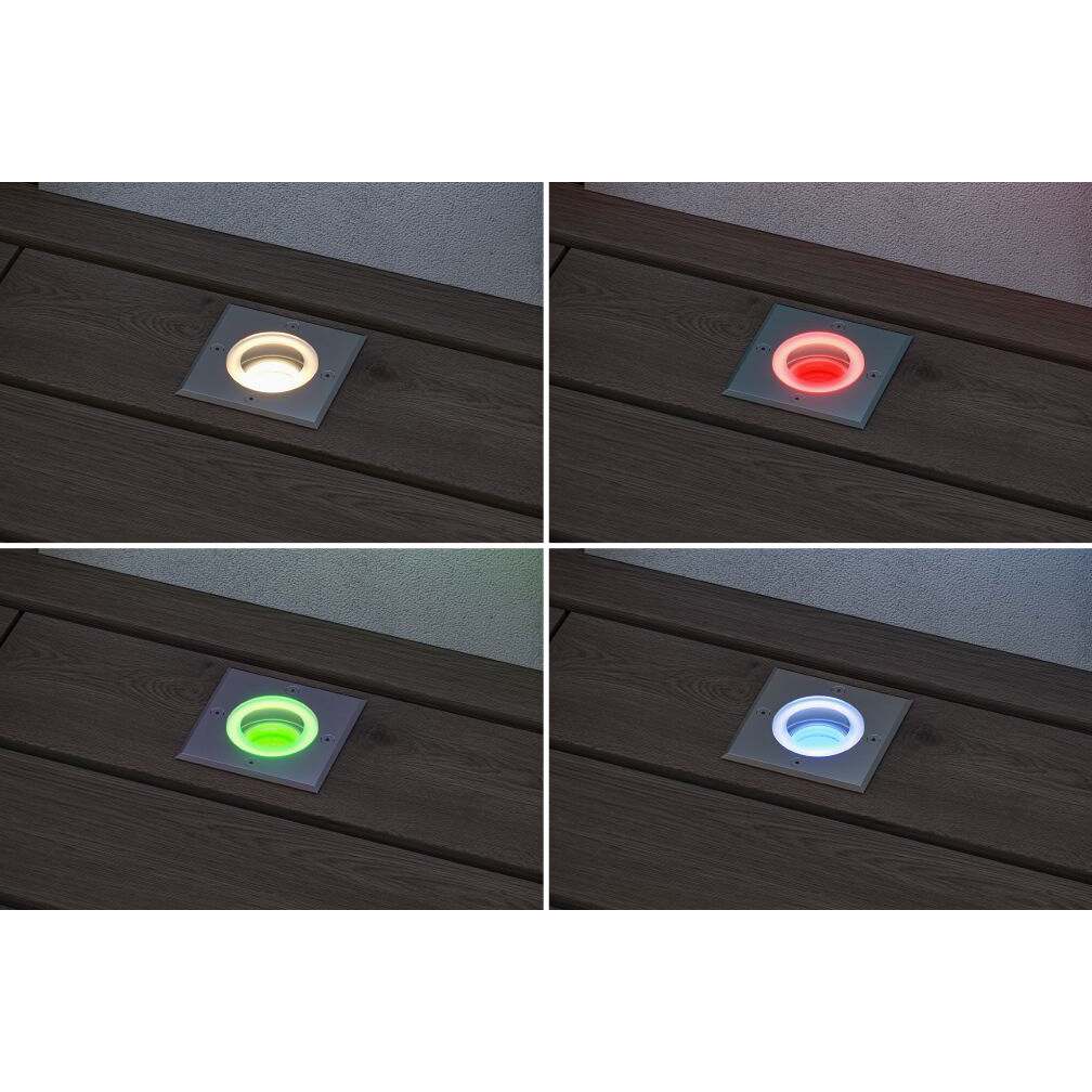 LED Infälld Markbelysning Paulmann Floor Kvadrat Smart Home Zigbee 3.0 IP67 230V