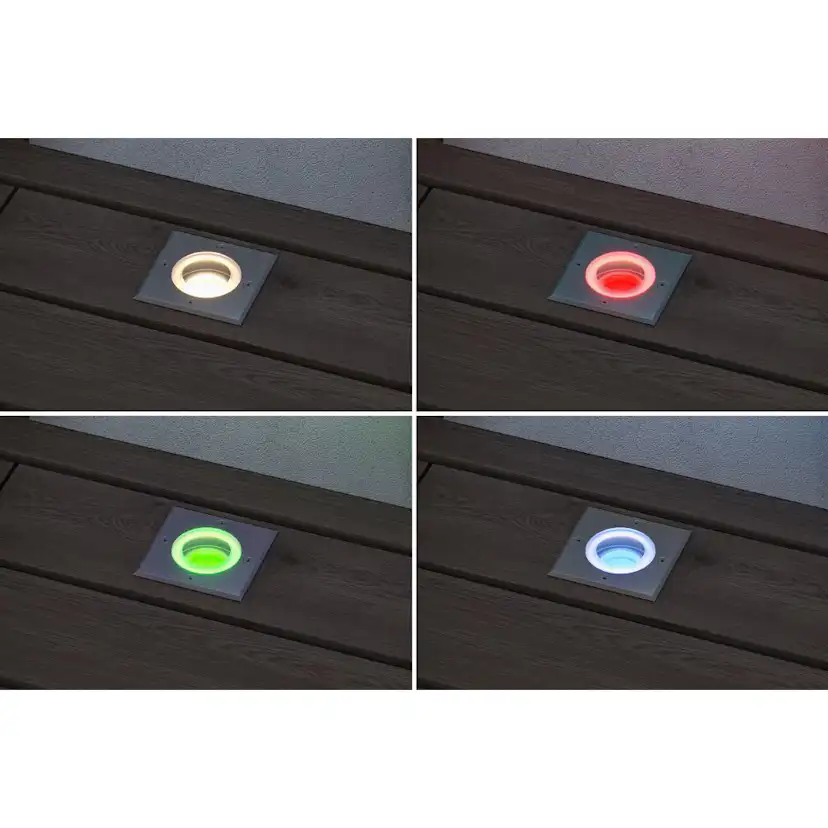 LED Infälld Markbelysning Paulmann Floor Kvadrat Smart Home Zigbee 3.0 IP67 230V