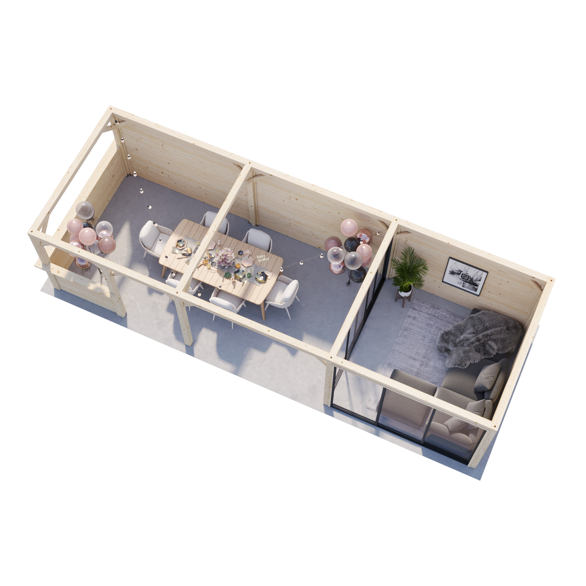 Uterum Palmako Lenna 24,9 m2 Set 415 Slide
