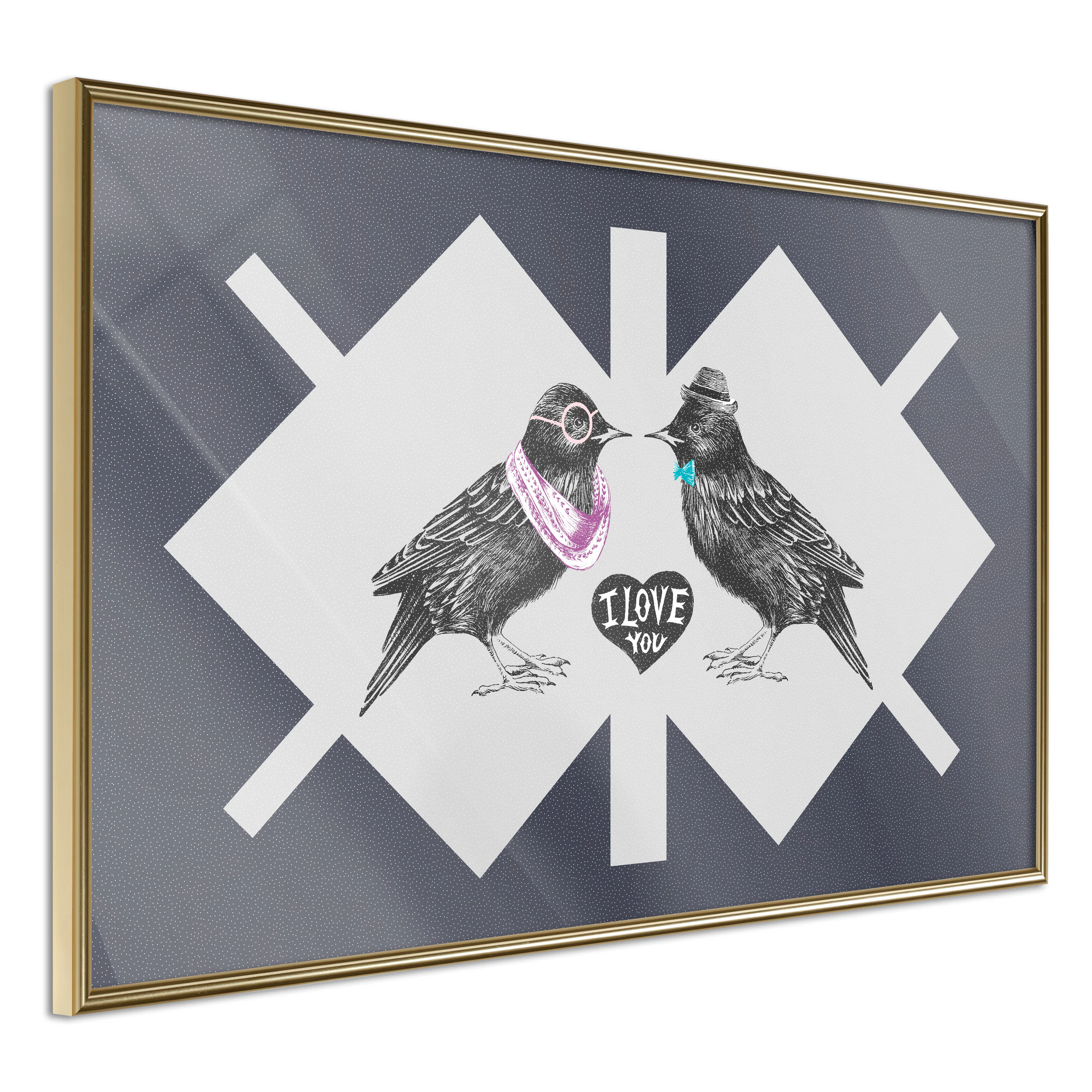 Poster Artgeist Affisch Couple of Starlings