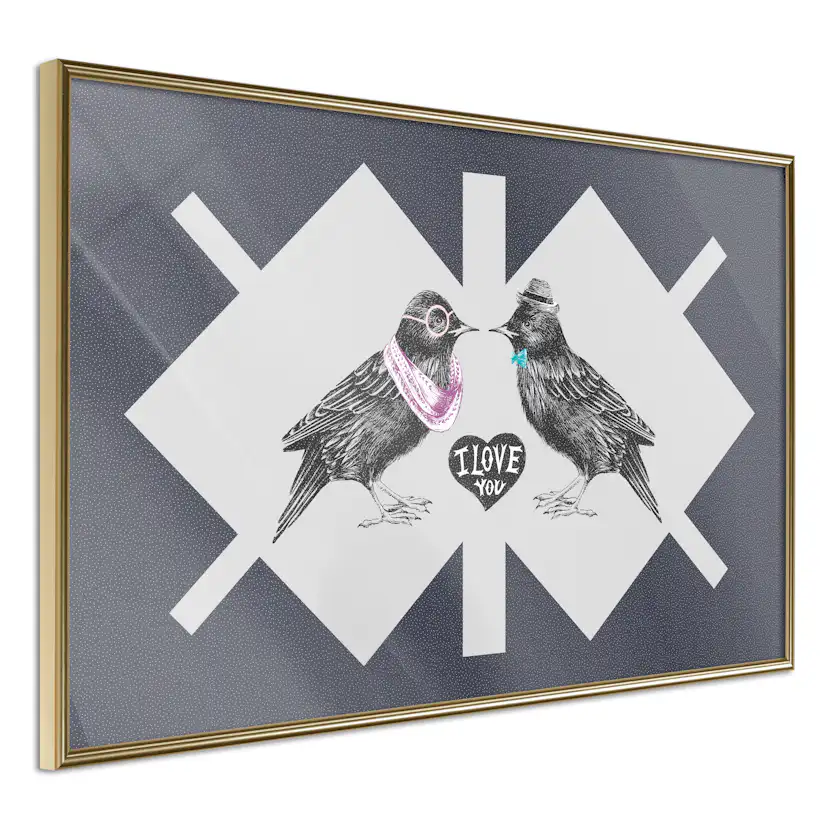 Poster Artgeist Affisch Couple of Starlings