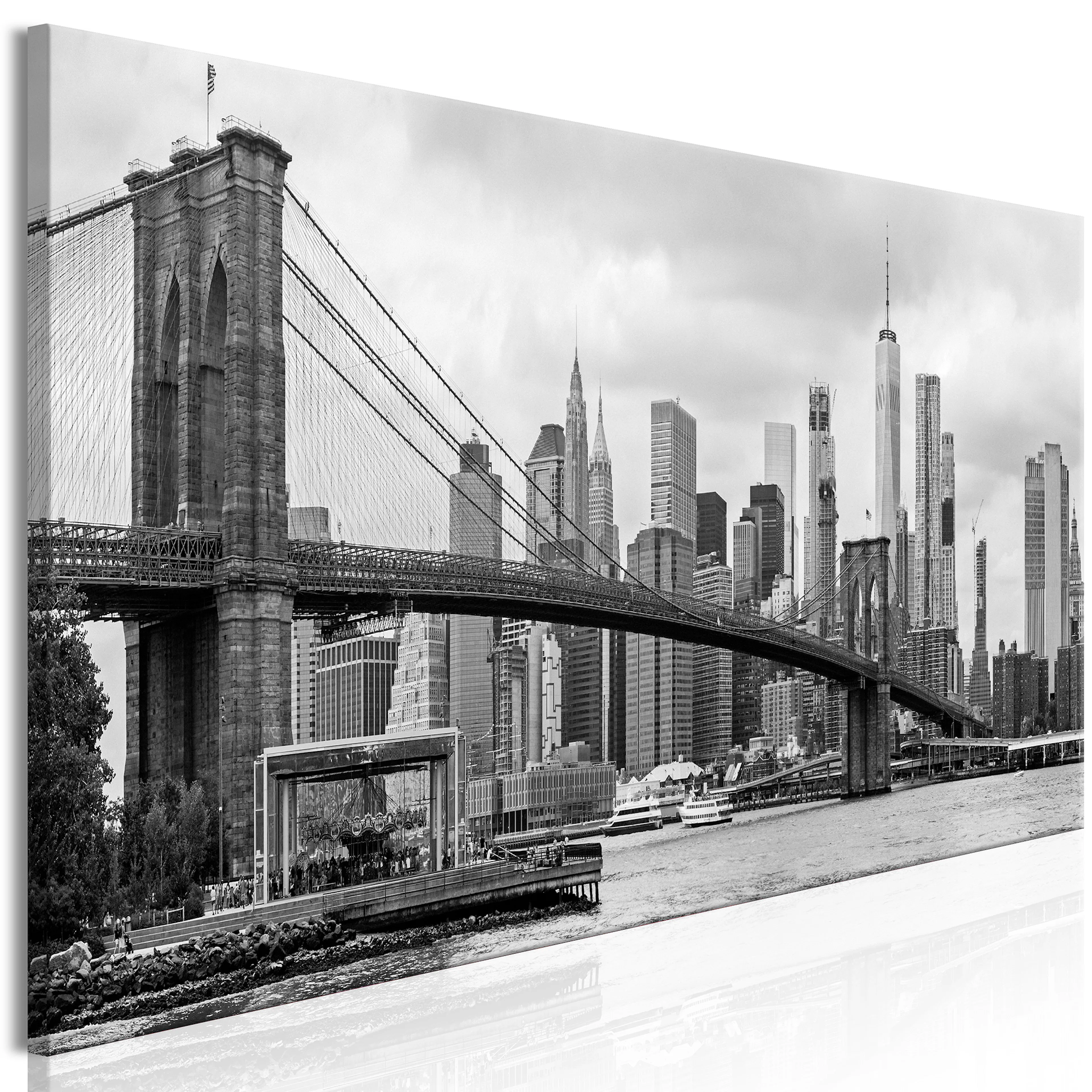 Tavla Arkiio Road to Manhattan (1 Part) Narrow Black and White