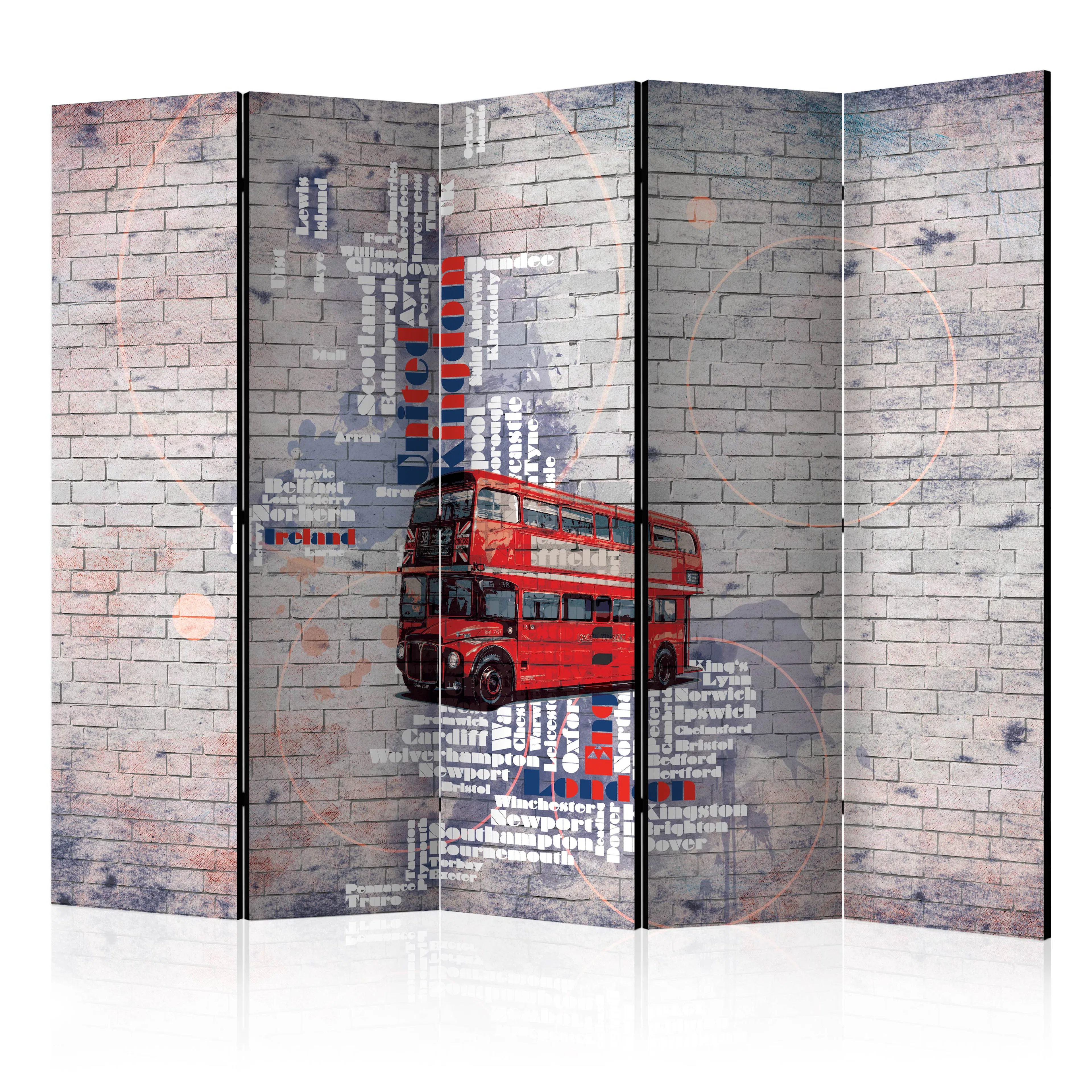 Rumsavdelare Skärmvägg Arkiio My London... II 225x172 cm