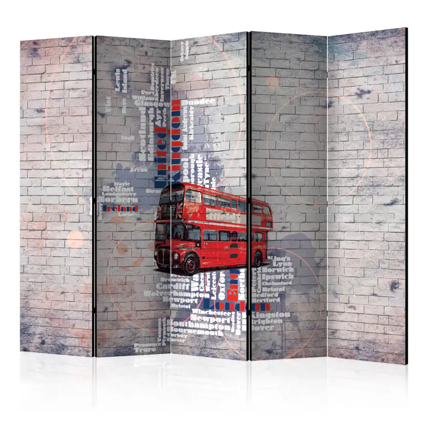 Rumsavdelare Skärmvägg Arkiio My London... II 225x172 cm