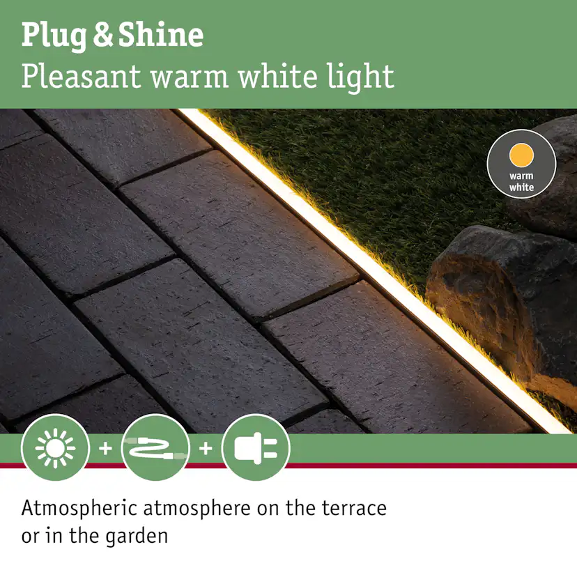 Fäste Paulmann Plug & Shine Tillbehör Remsa Aluminiumprofil 0,99m