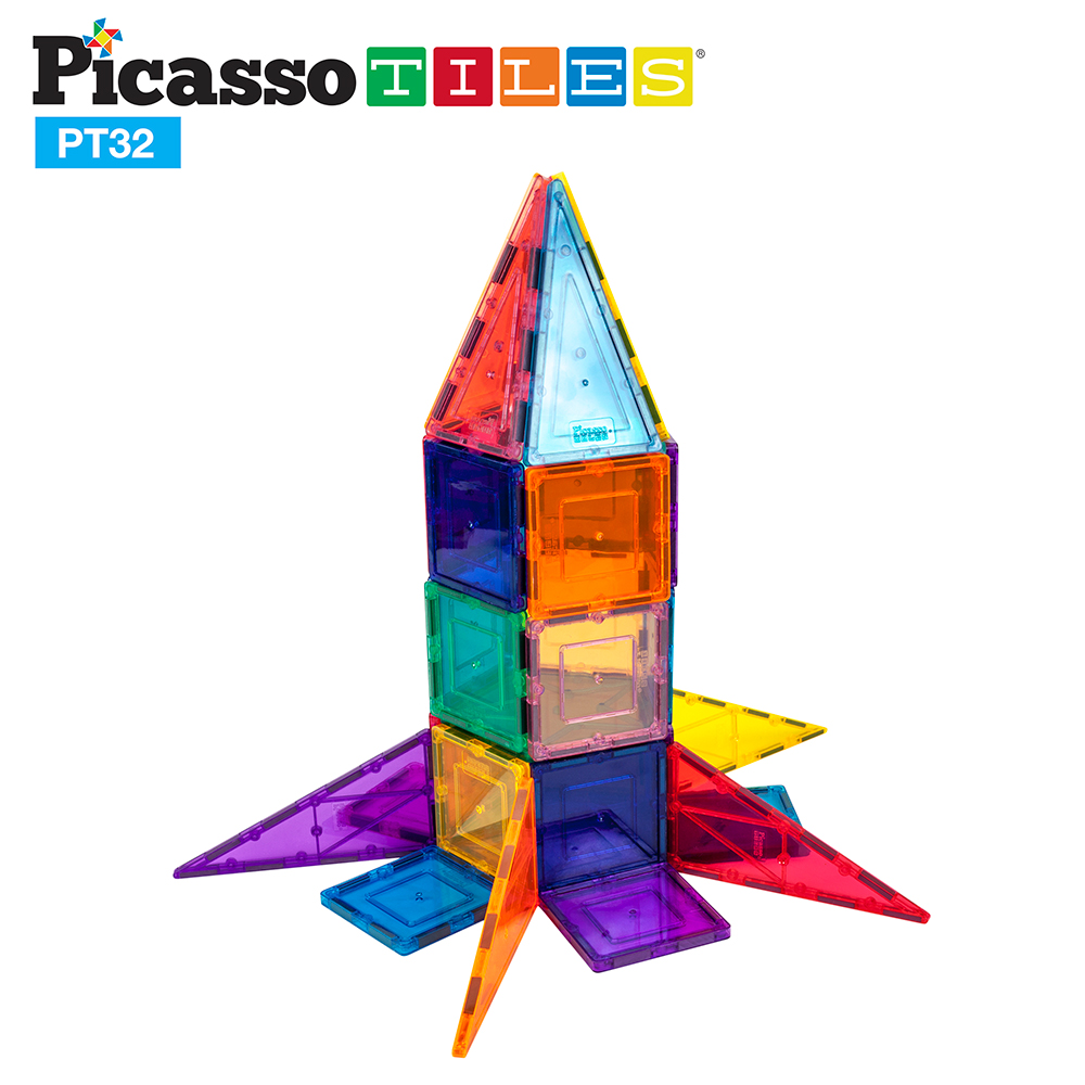 Magnetplattor Picasso Tiles 32 bitar
