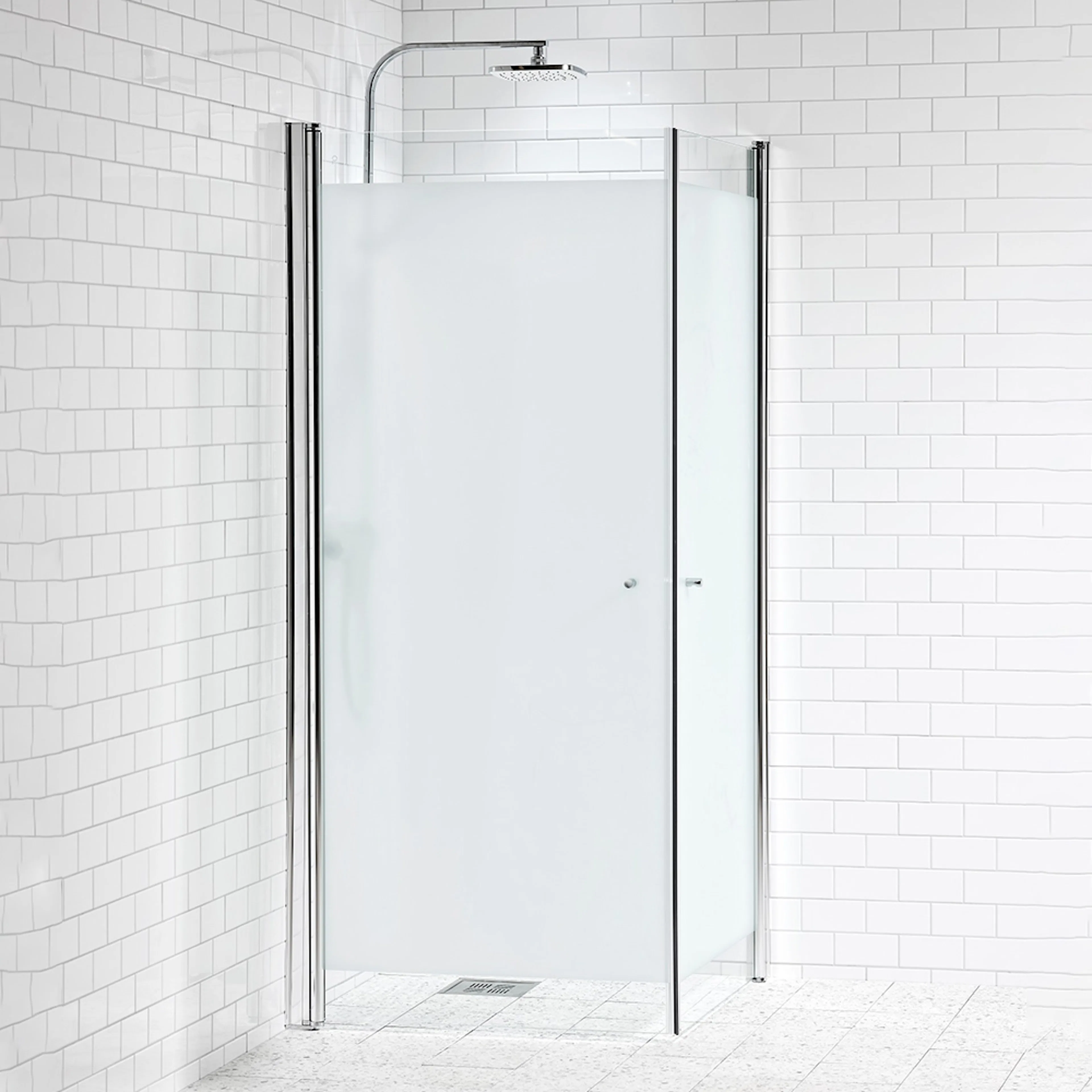 AL PICTO DHÖRN 100X100 RAK FR1 LxB: 985x985 mm, Frostat glas/Aluminium