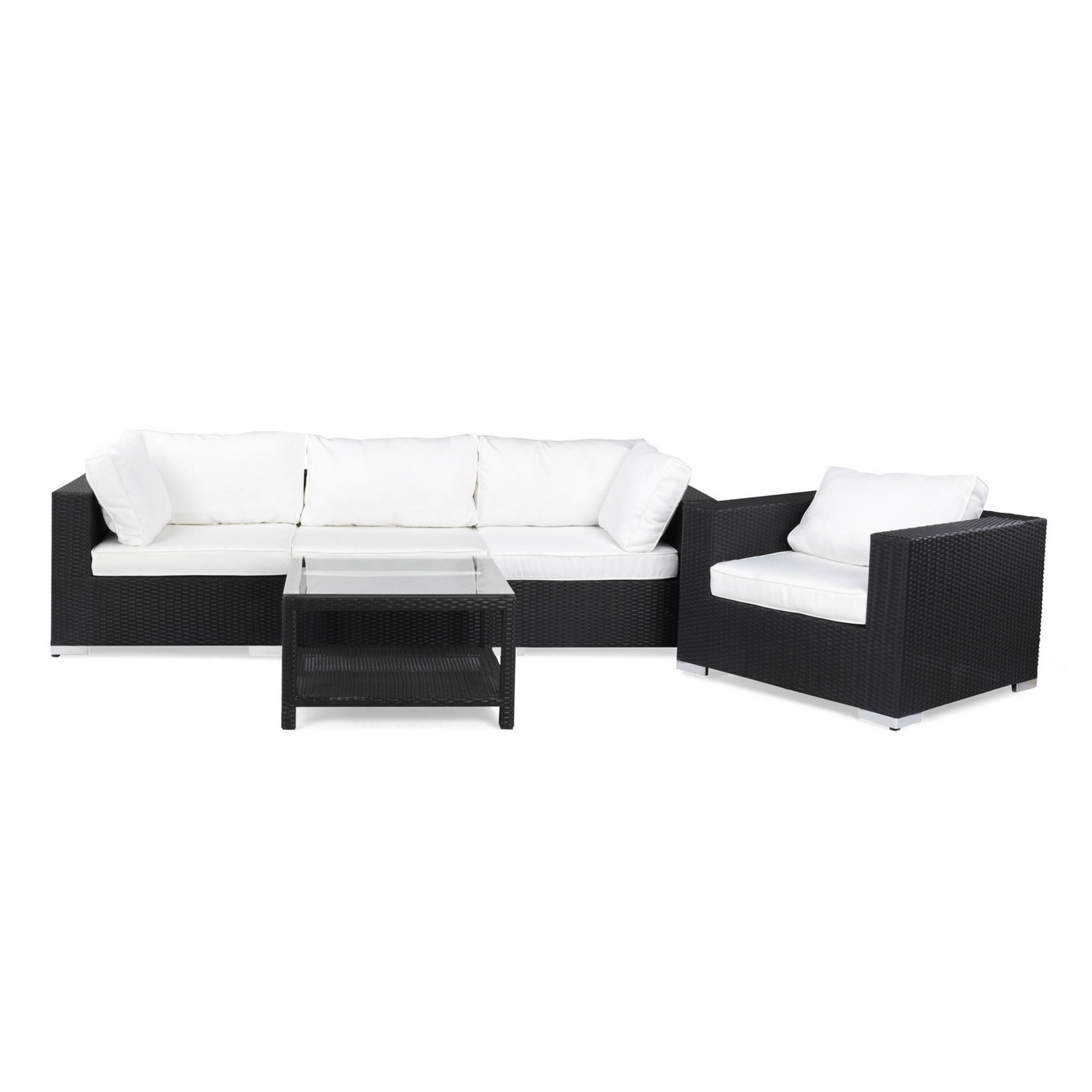 Loungegrupp Comfort Garden Bahamas 4-sits med Fåtölj och Bord 75x75