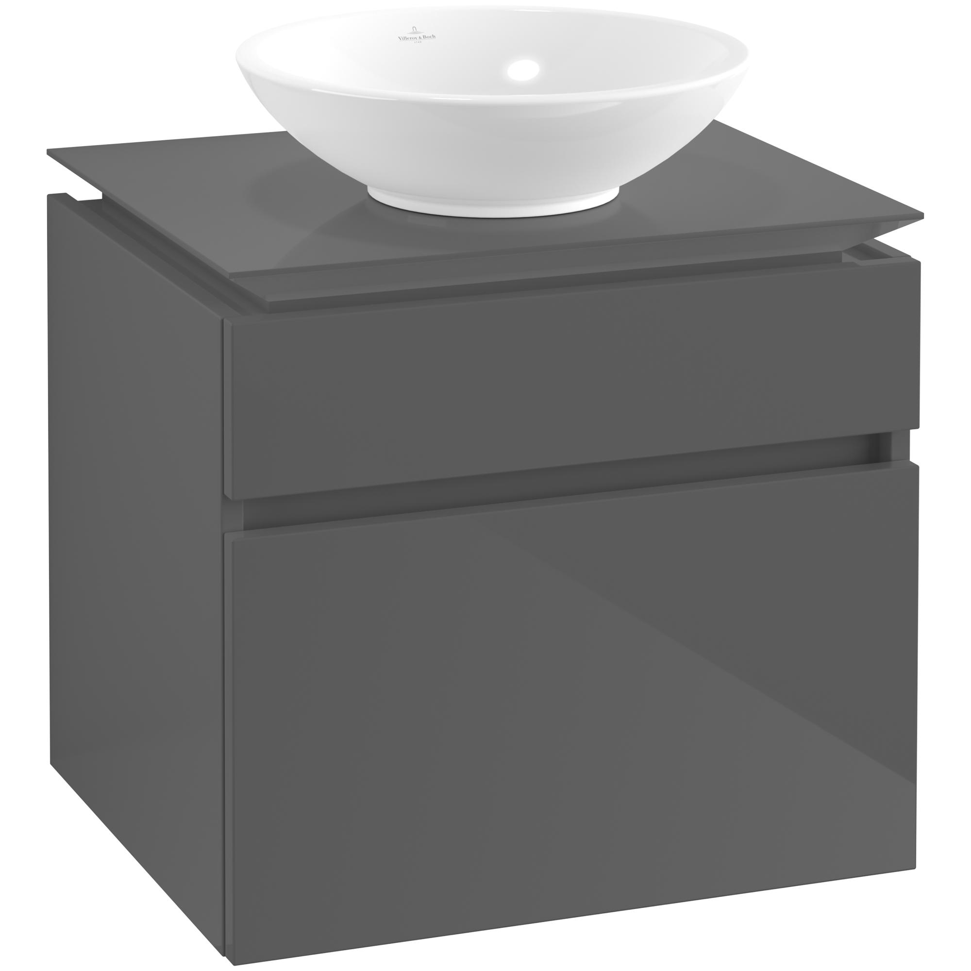 Tvättställsskåp Villeroy & Boch Legato 600 med 2 Lådor för Ytmonterat Tvättställ