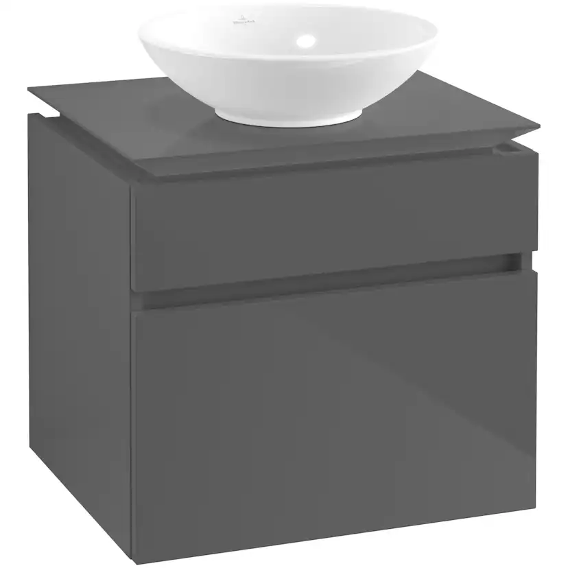Tvättställsskåp Villeroy & Boch Legato 600 med 2 Lådor för Ytmonterat Tvättställ