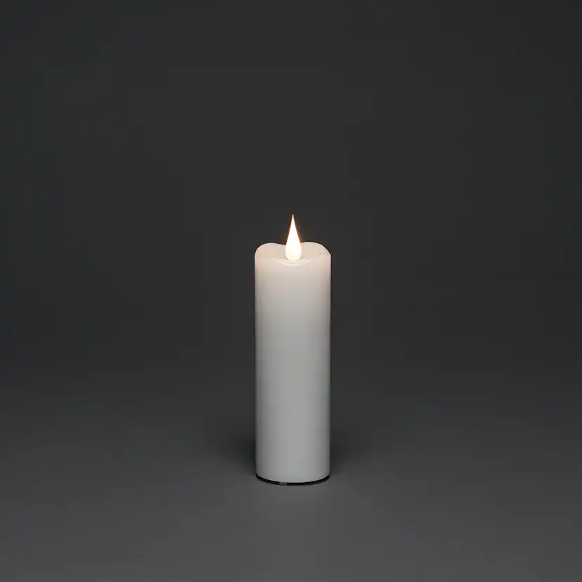 Vaxljus Gnosjö Konstsmide 5x15,2 cm LED Vit