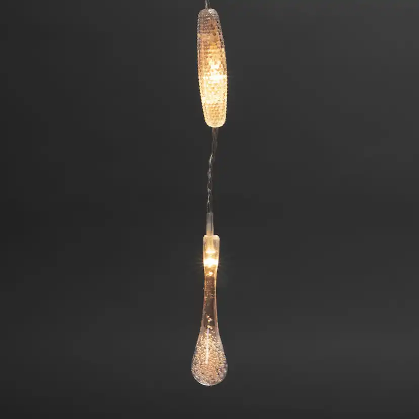 Gardinslinga droppar 400 LED Amber, H: 2000 mm