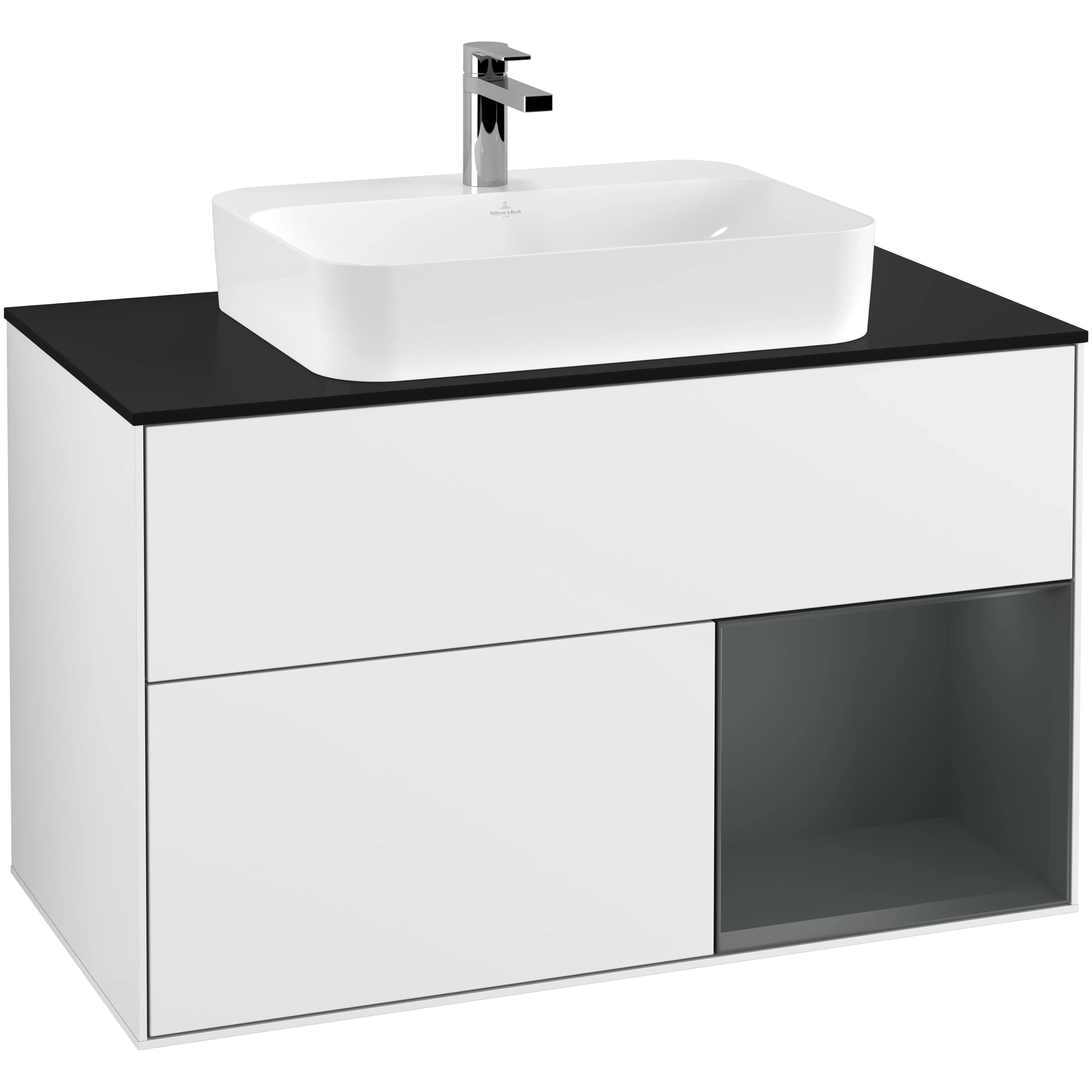 Tvättställsskåp Villeroy & Boch Finion med 2 Lådor Hylla och Bänkskiva för Ytmonterat Tvättställ
