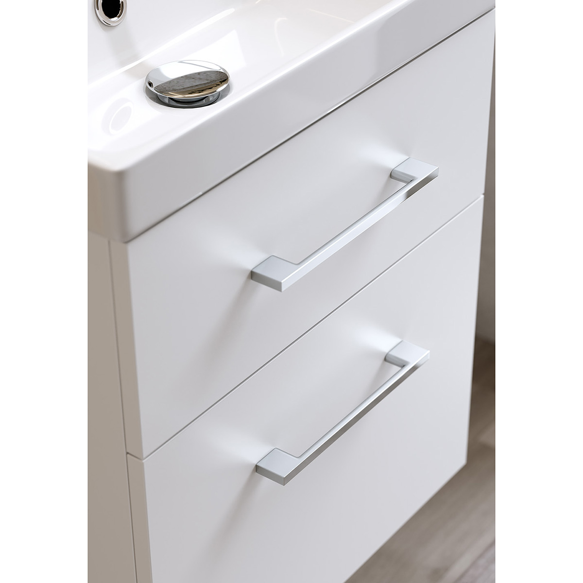TVÄTTSTÄLLSSKÅP FIX TREND VIT MATT MED TVÄTTSTÄLL 420 Färg: Vit, Bredd: 420mm