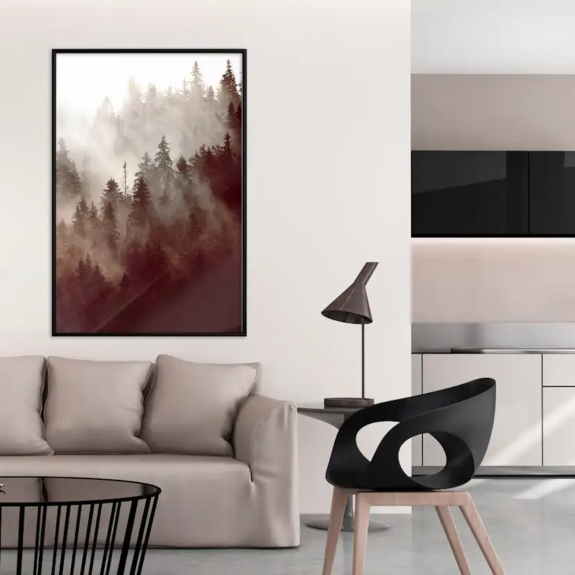 Poster Artgeist Affisch Brown Forest