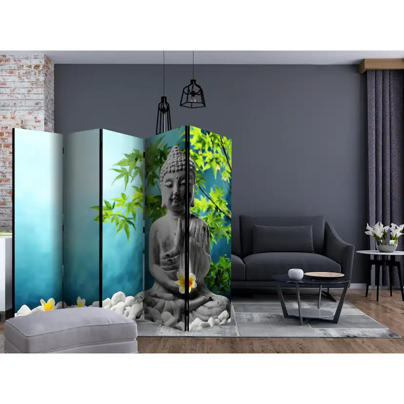 Rumsavdelare Skärmvägg Arkiio Buddha Beauty of Meditation II 225x172 cm