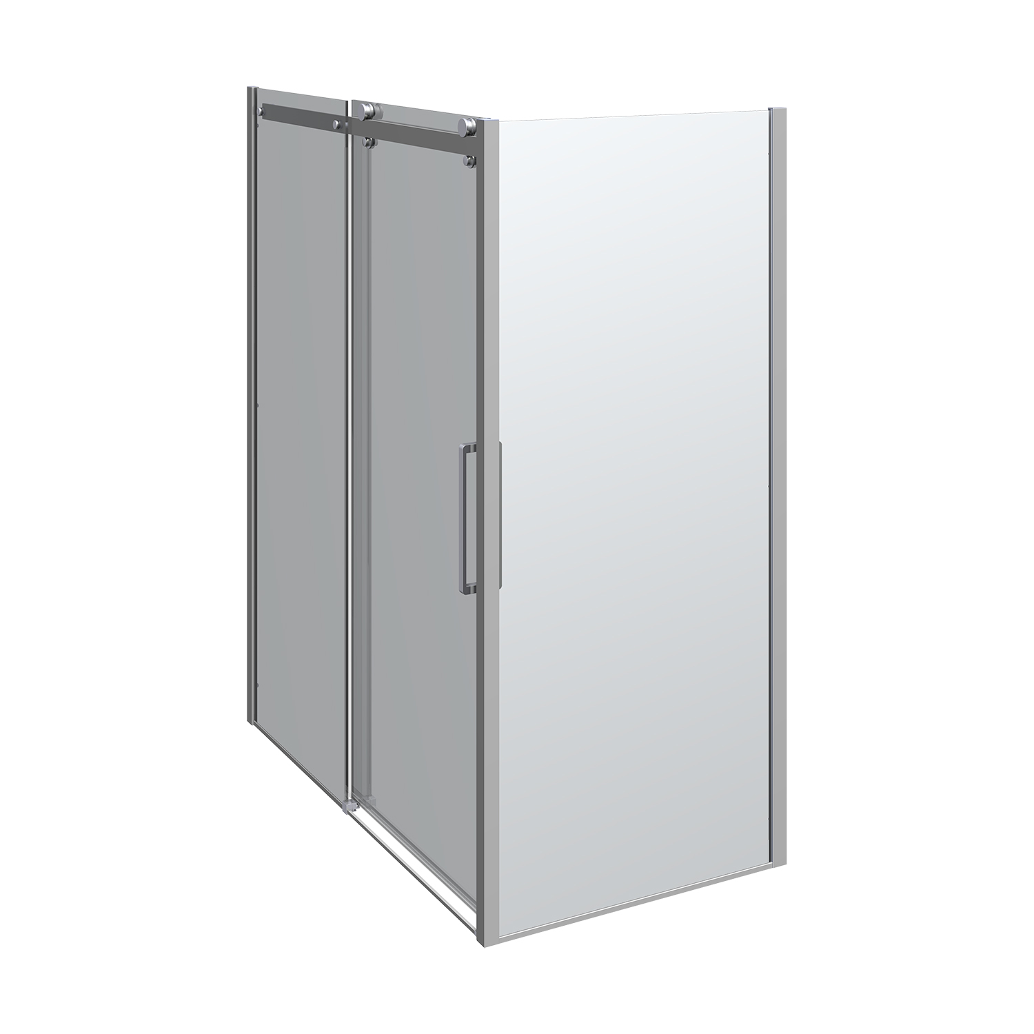 Deluxe skjutdörr med 1 fast vägg, vändbar, 160x90 cm 1600x900 mm