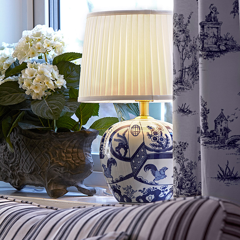 Bordslampa Markslöjd Göteborg  Blå/Vit 17cm