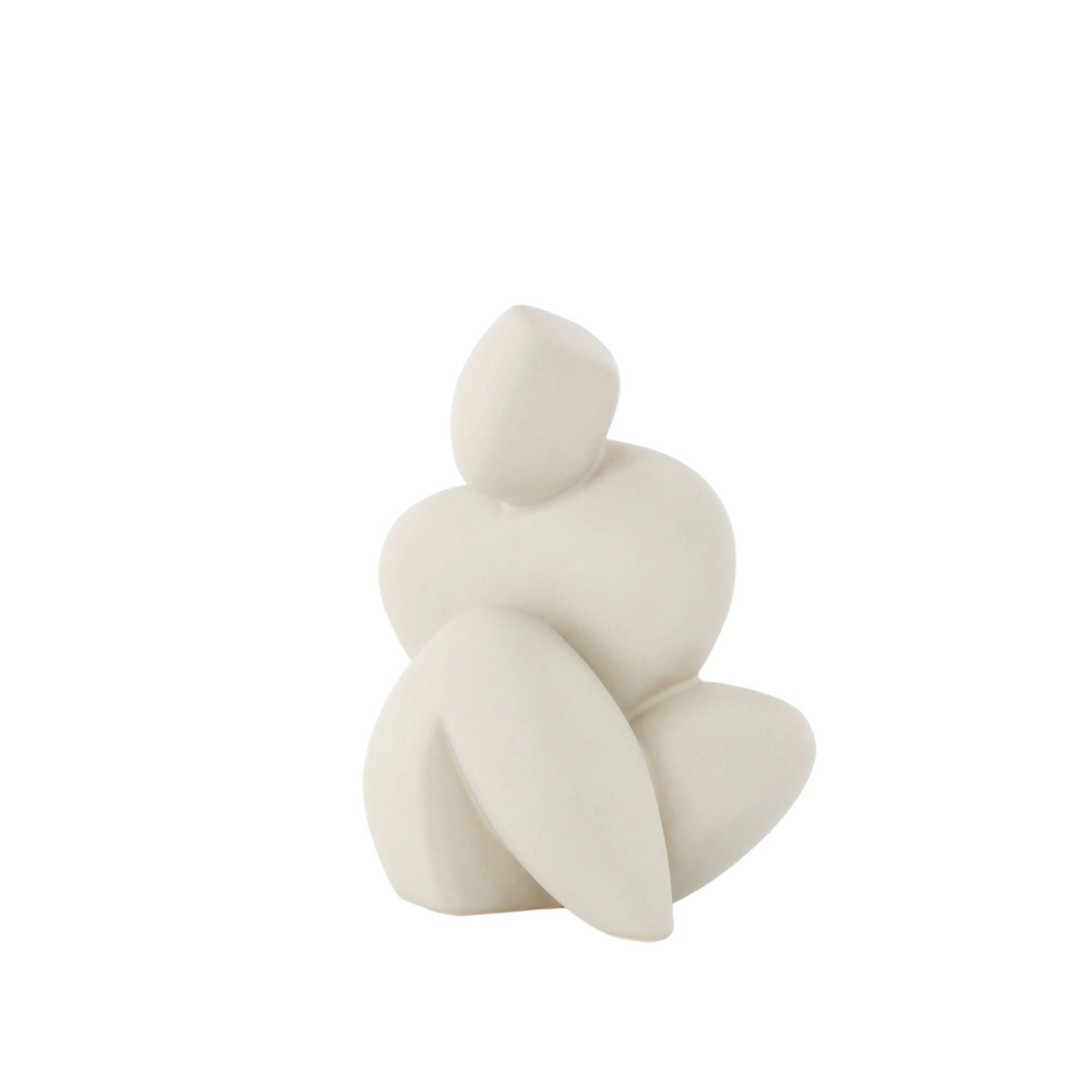 Floda Sculpture - Light Grey - 11*9*14Hcm Ljusgrå