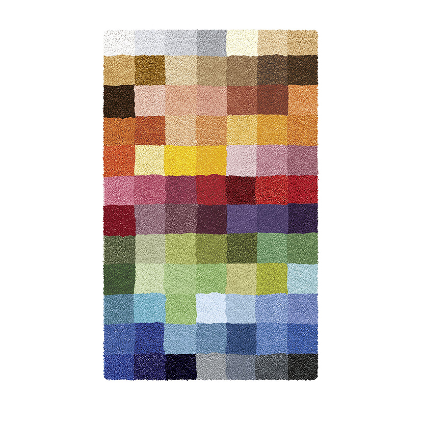 Badrumsmatta Kleine Wolke Cubetto Fyrkantig Flerfärgad