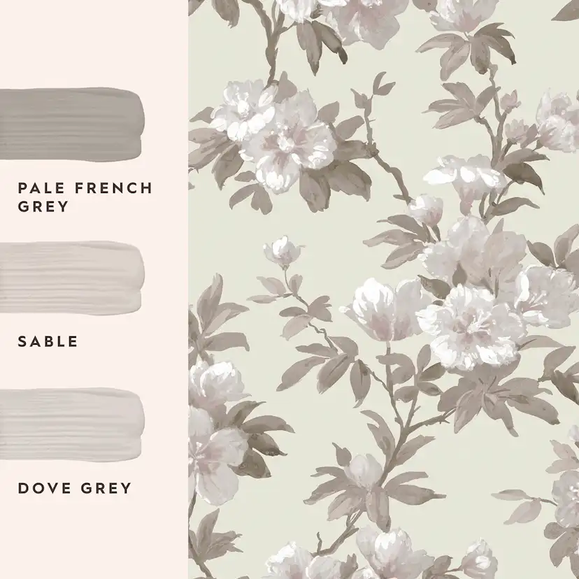 Tapet Laura Ashley Rosamund Naturell