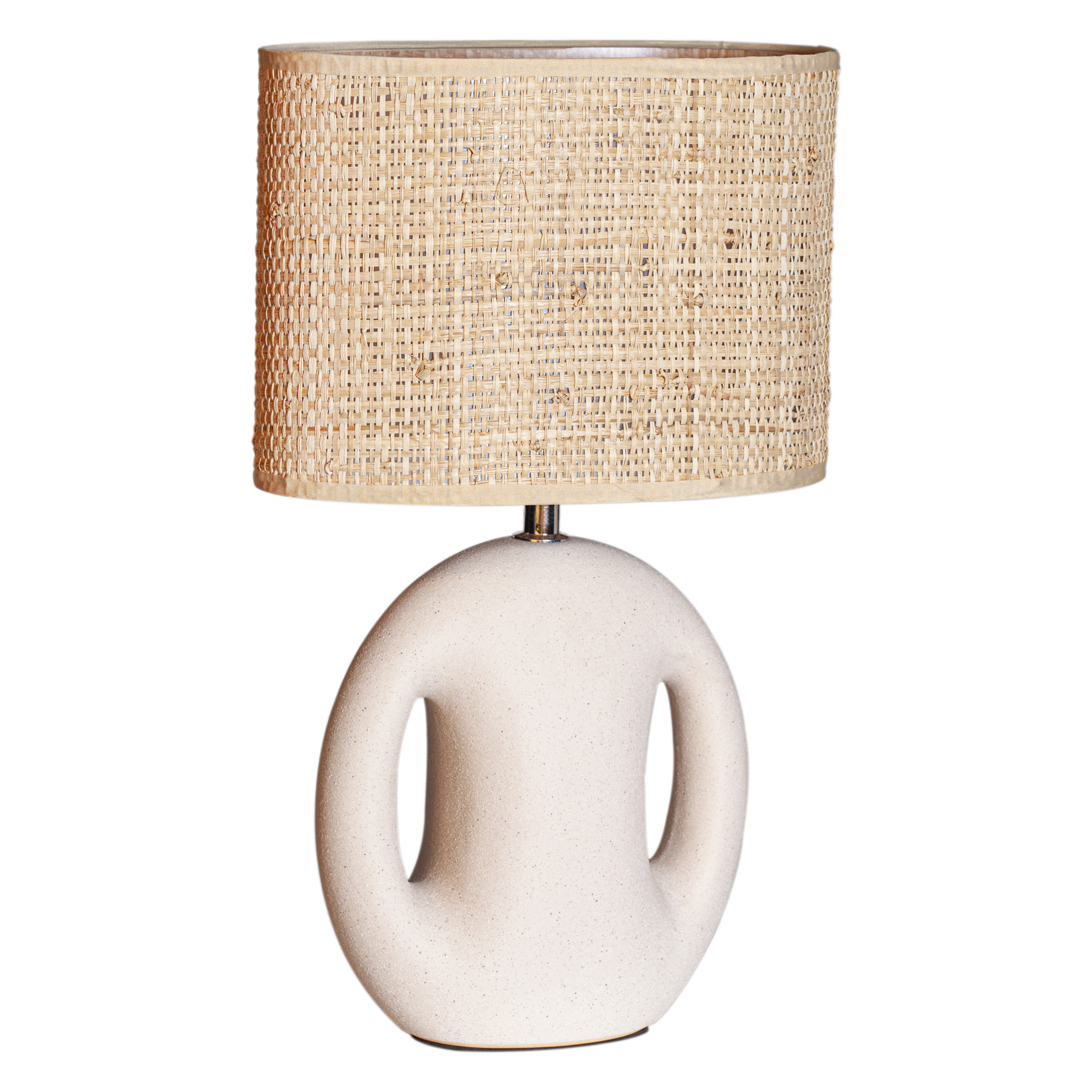 Bordslampa Cottex Hold H40,5 cm Keramikfot med Naturskärm