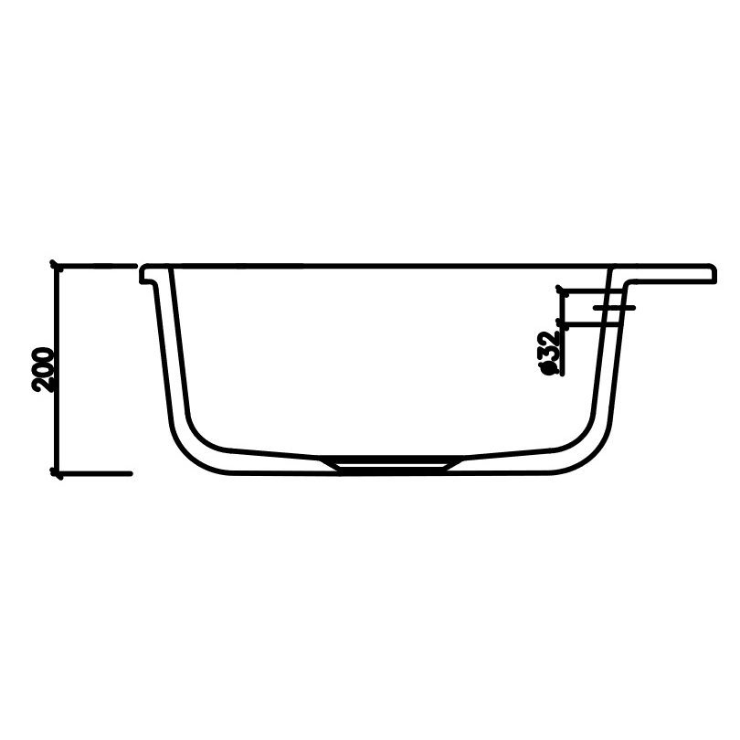 Diskho Lavabo Mera 57 575 mm Vit/Mässing Vit/Mässing