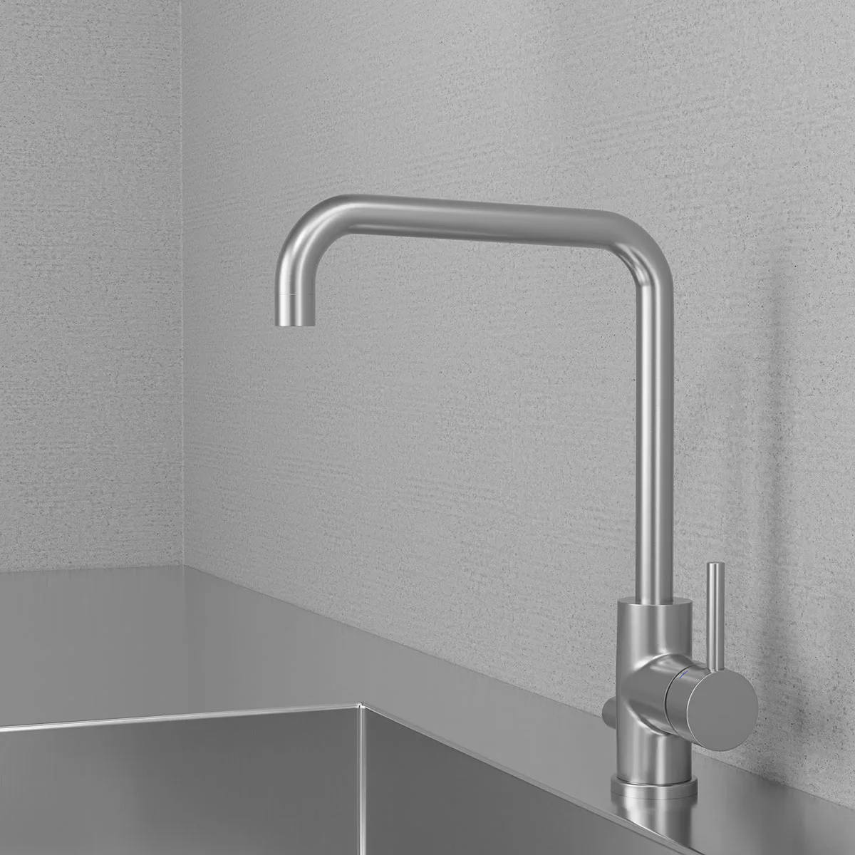 Köksblandare Scandtap Steel Square Rostfritt Stål