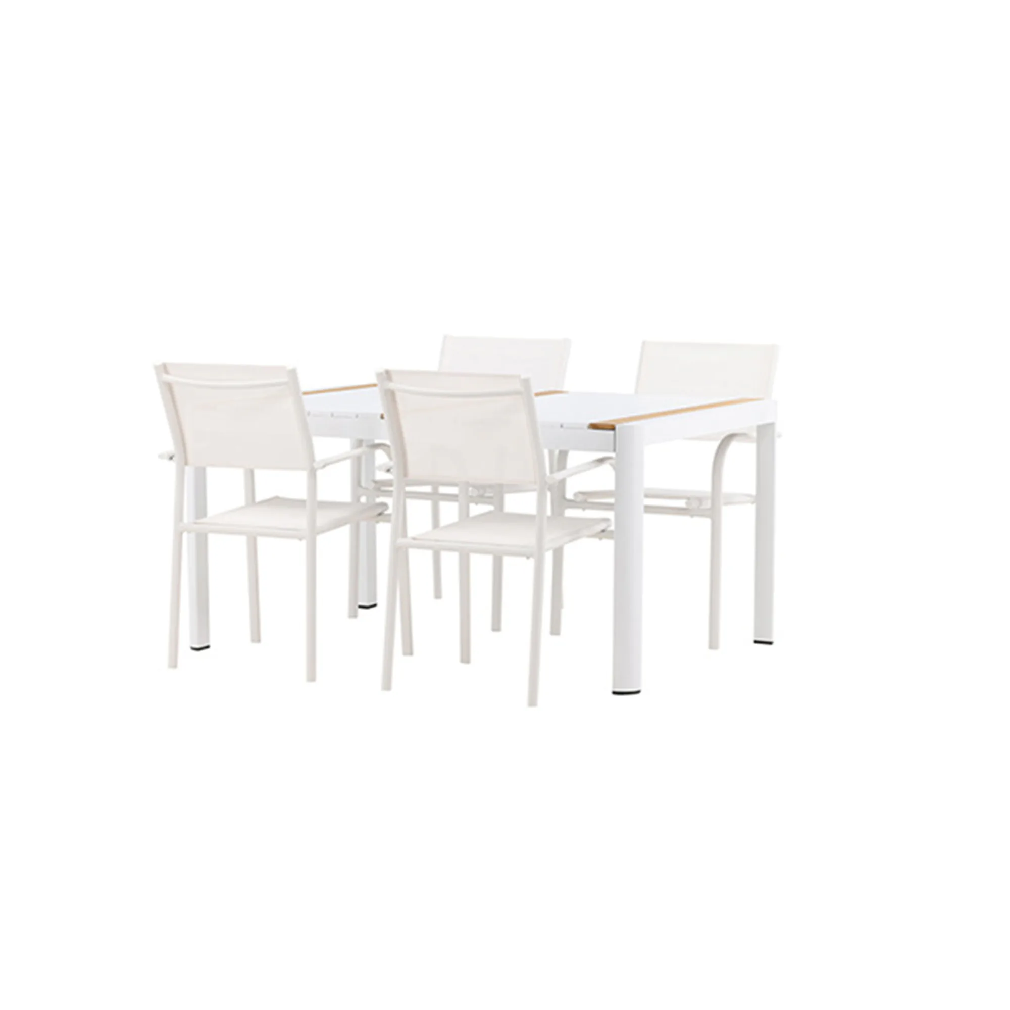 Matgrupp Venture Home Togo med 4 Santorini stolar