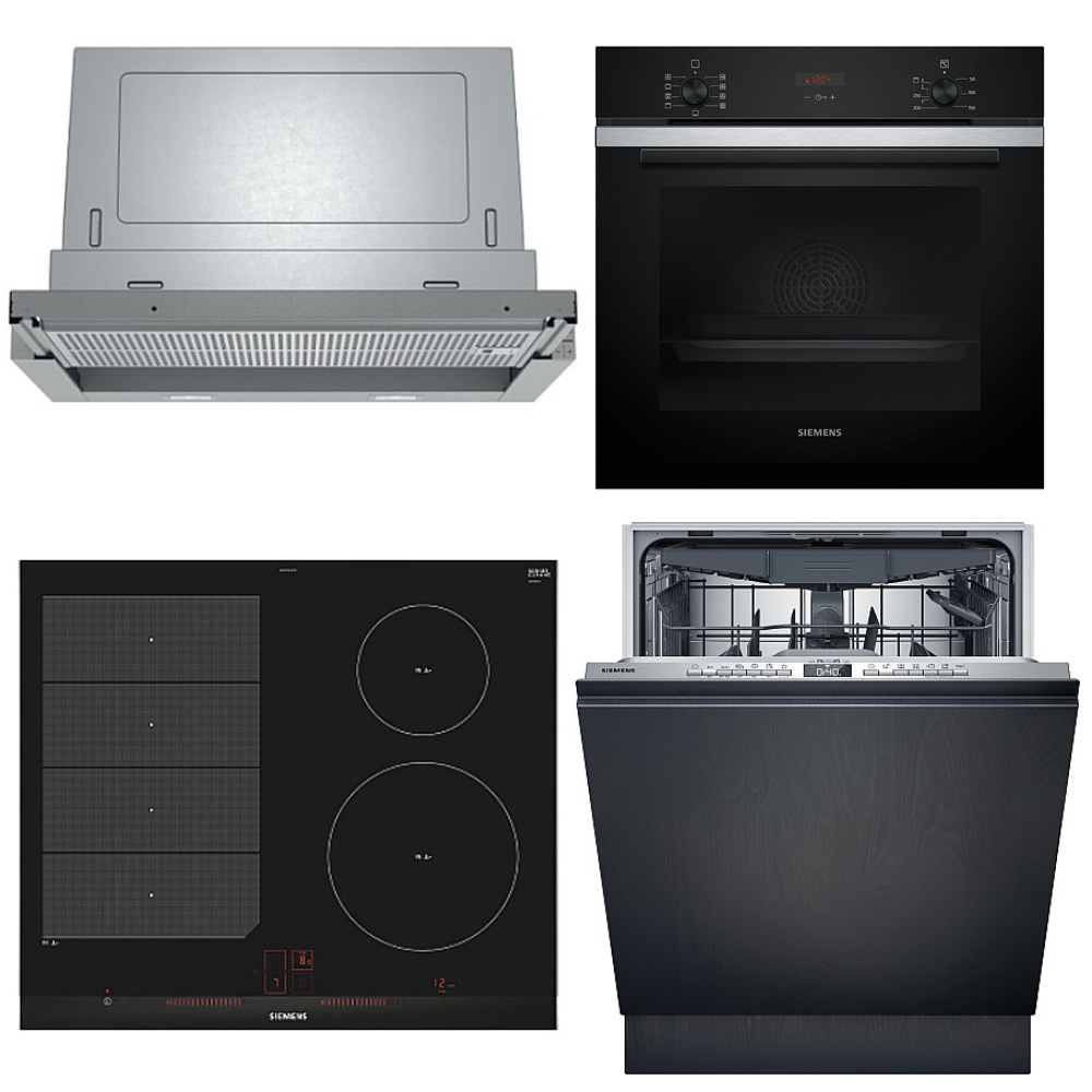 Kökspaket Siemens HB234ABS3F  + EX675LEC1E + SX73HX03VE + LI67RB531