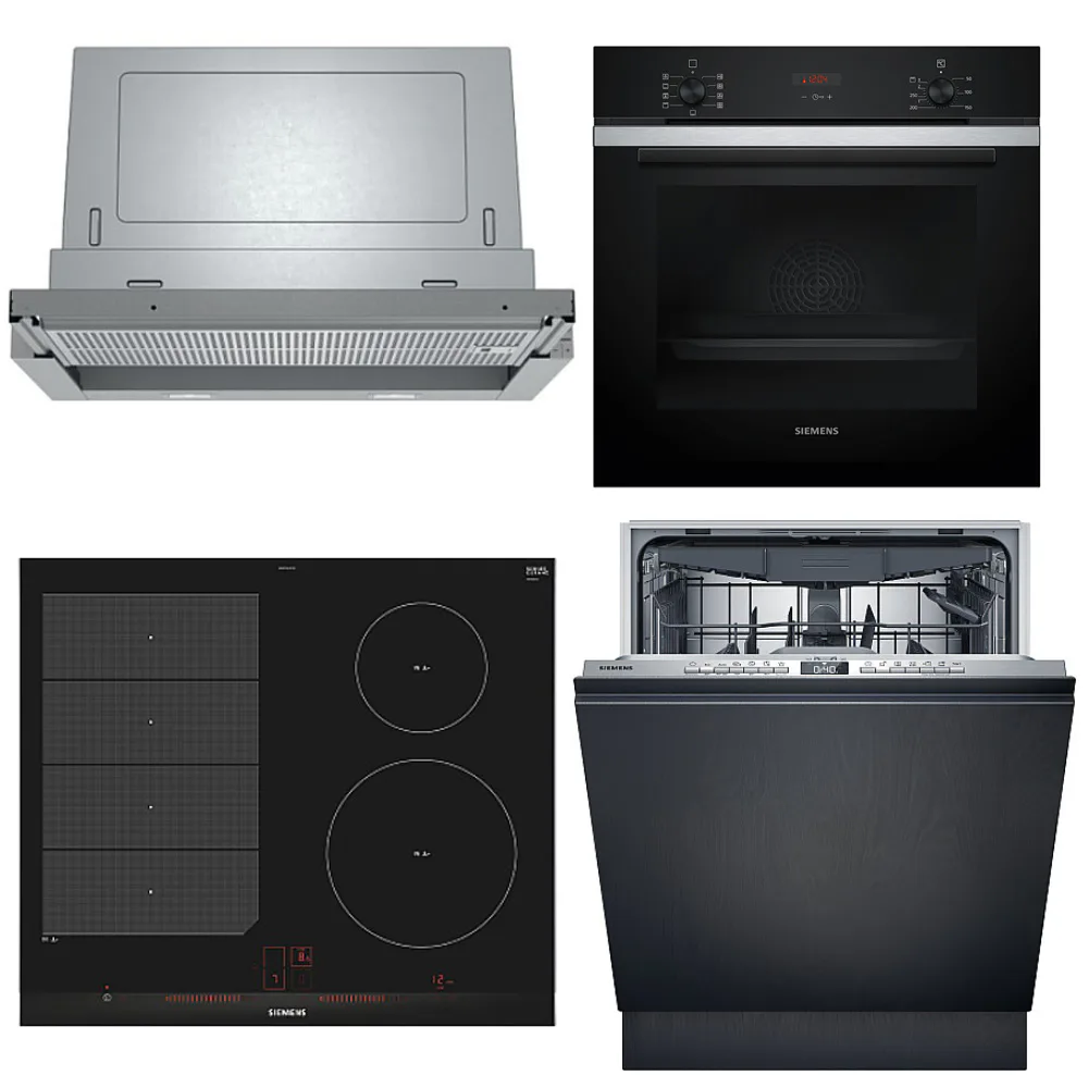 Kökspaket Siemens HB234ABS3F + EX675LEC1E + SX73HX03VE + LI67RB531