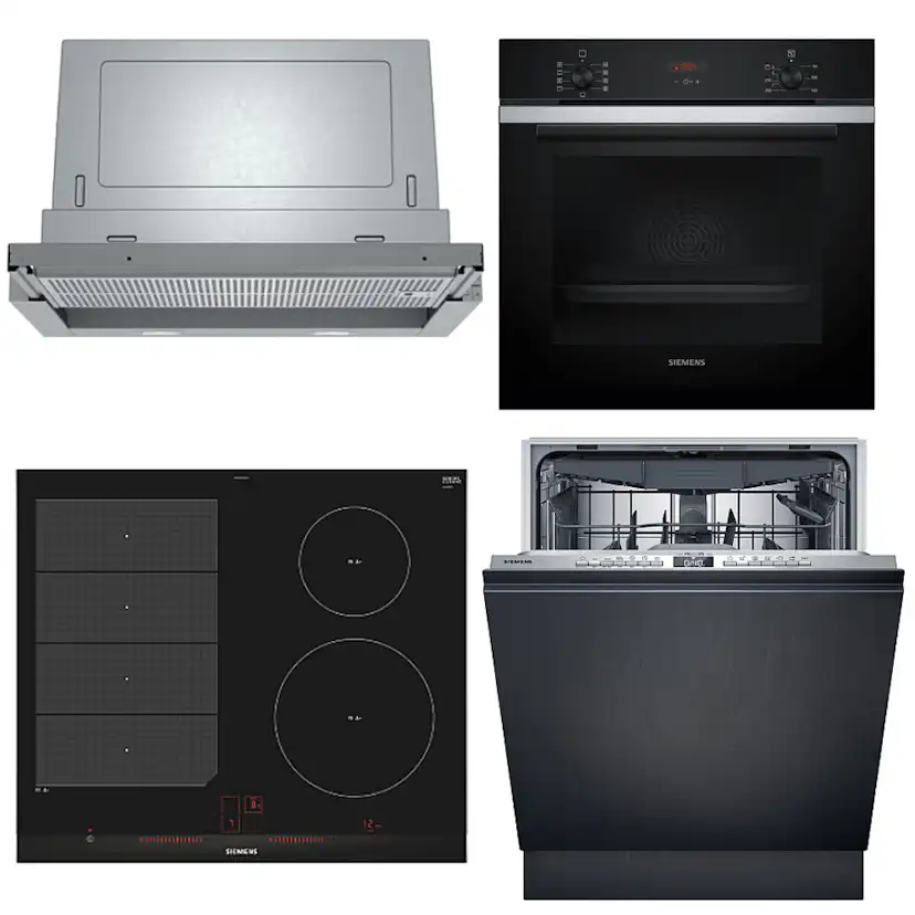 Kökspaket Siemens HB234ABS3F + EX675LEC1E + SX73HX03VE + LI67RB531