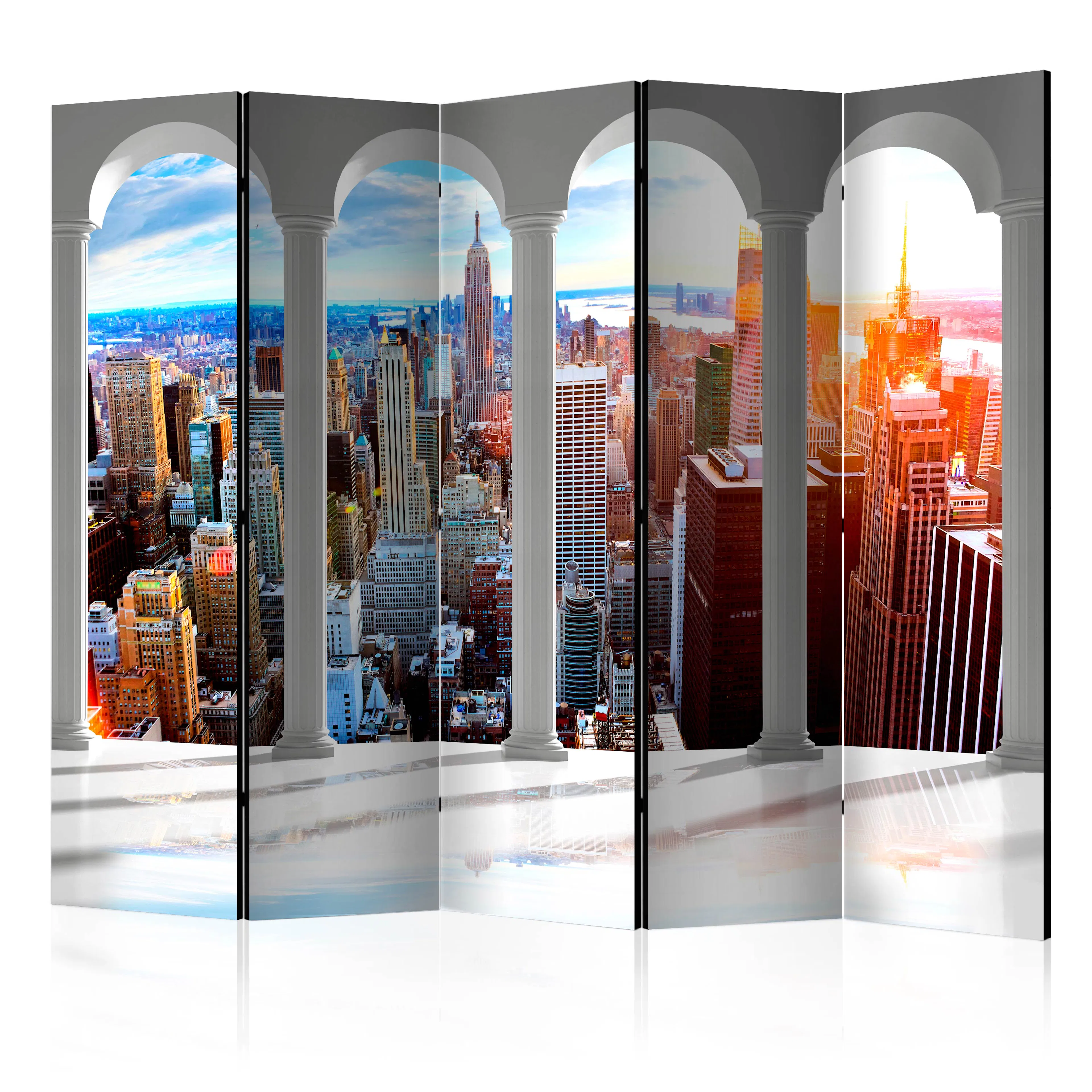 Rumsavdelare Skärmvägg Arkiio Pillars and New York II 225x172 cm