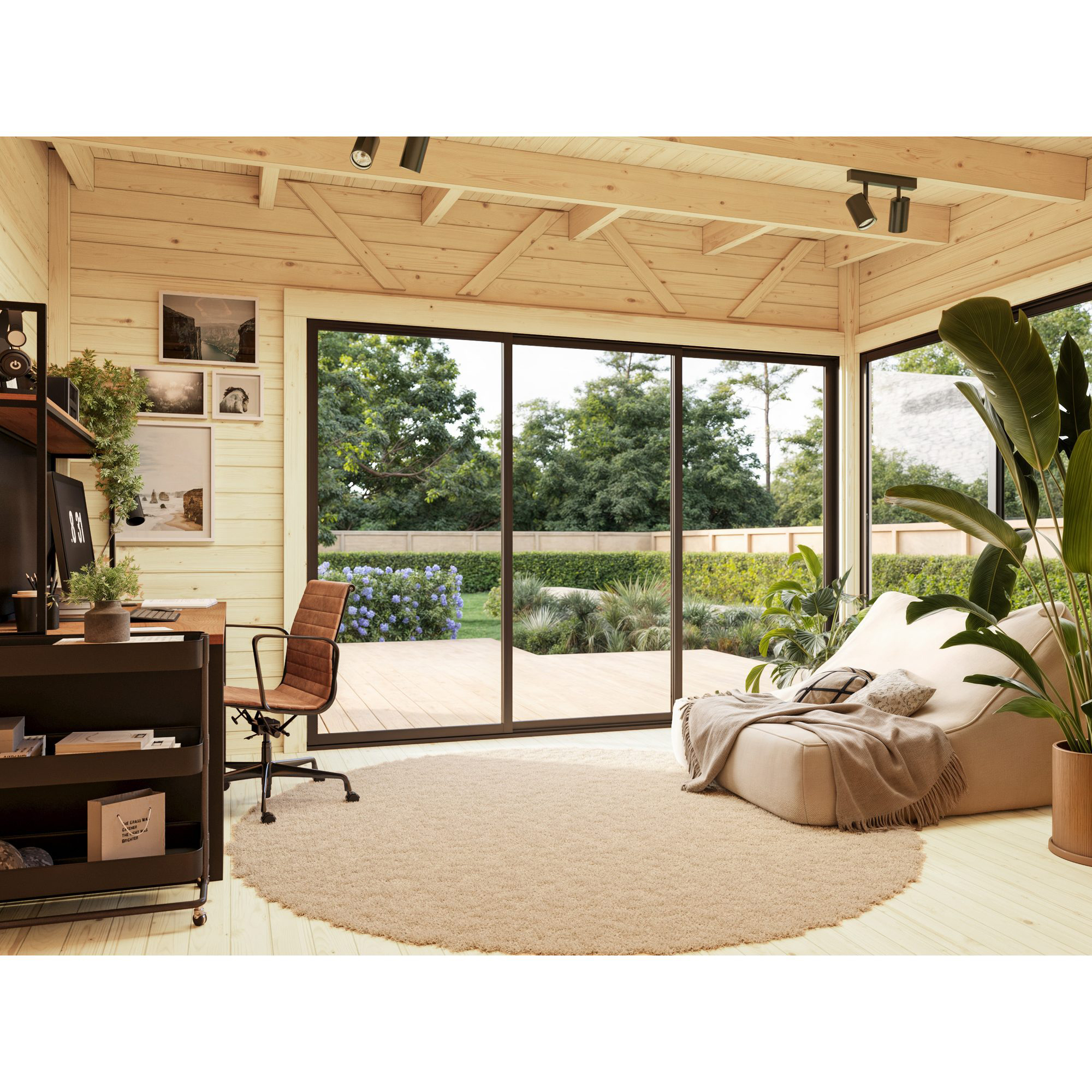 Stuga Palmako Andrea 15,9 m² Slide Plus (inv. 15,2 m²)