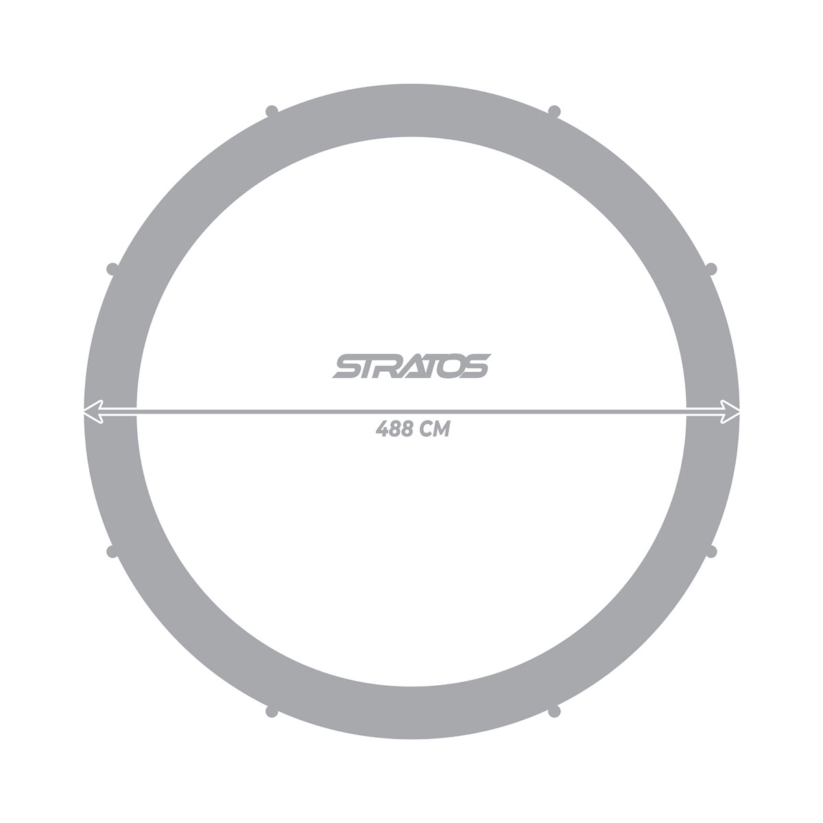 Studsmatta Stratos med Skyddsnät