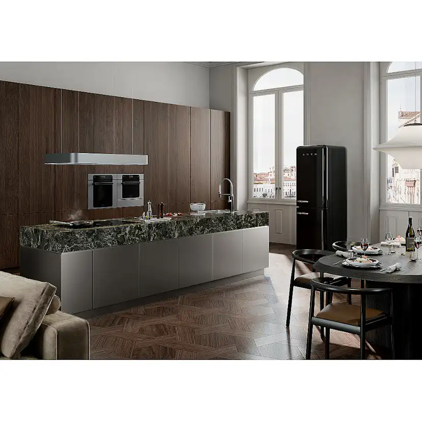 Kombiugn Smeg SO6202M2S med Varmluft och Mikrovågsfunktion Silver 60 cm