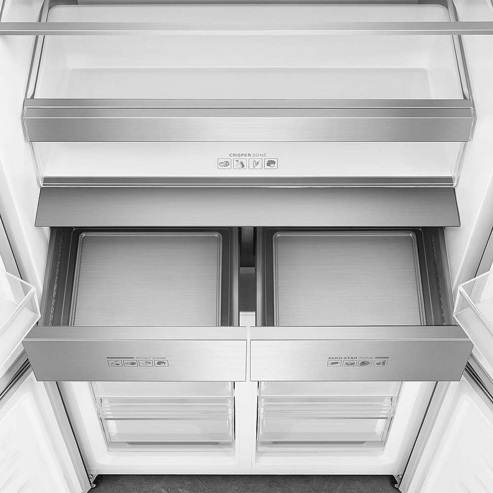 Kombinerad Kyl/Frys Smeg FQI60KD french door, Mörkt rostfritt stål