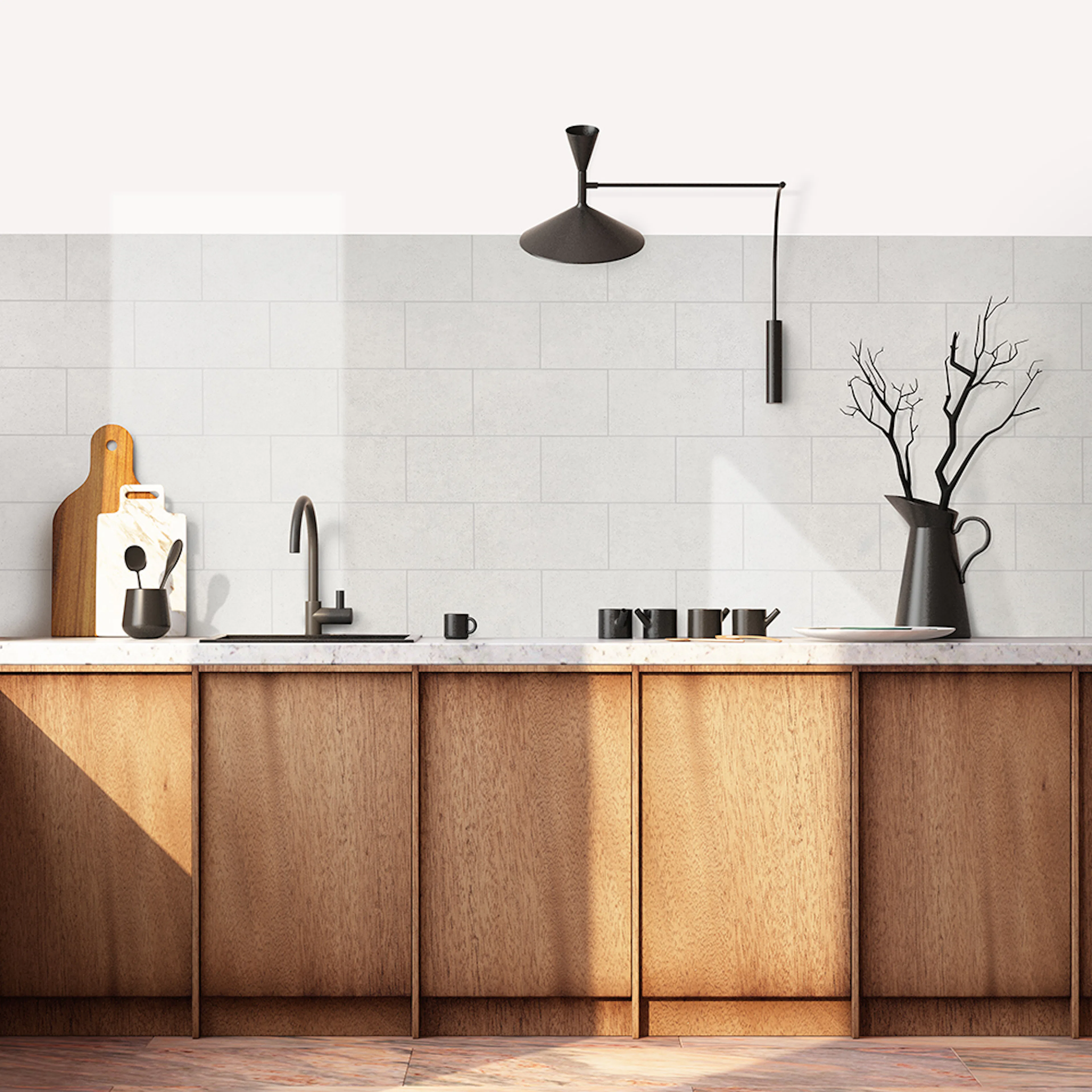 Väggskiva BerryAlloc Kitchen Wall Sandsten Subway
