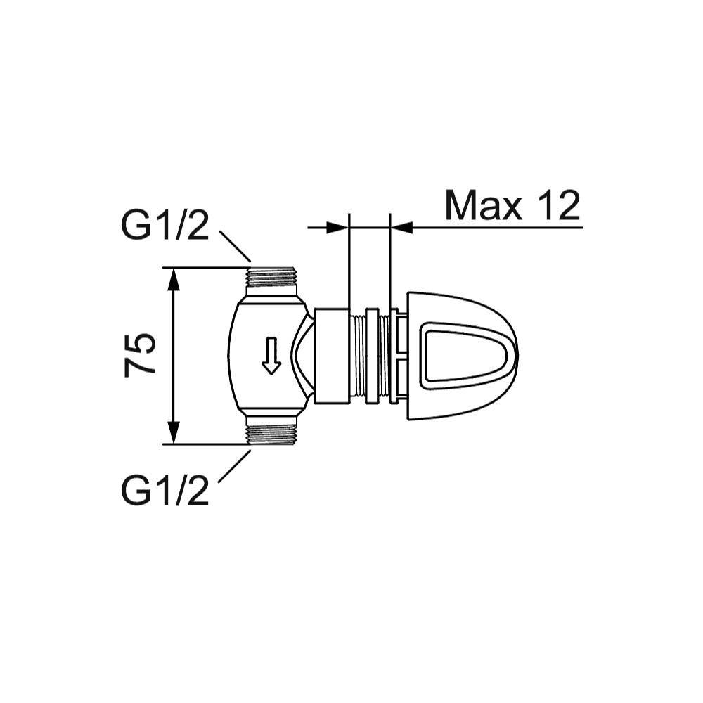 Avstängningsventil FM Mattsson för Inbyggnad