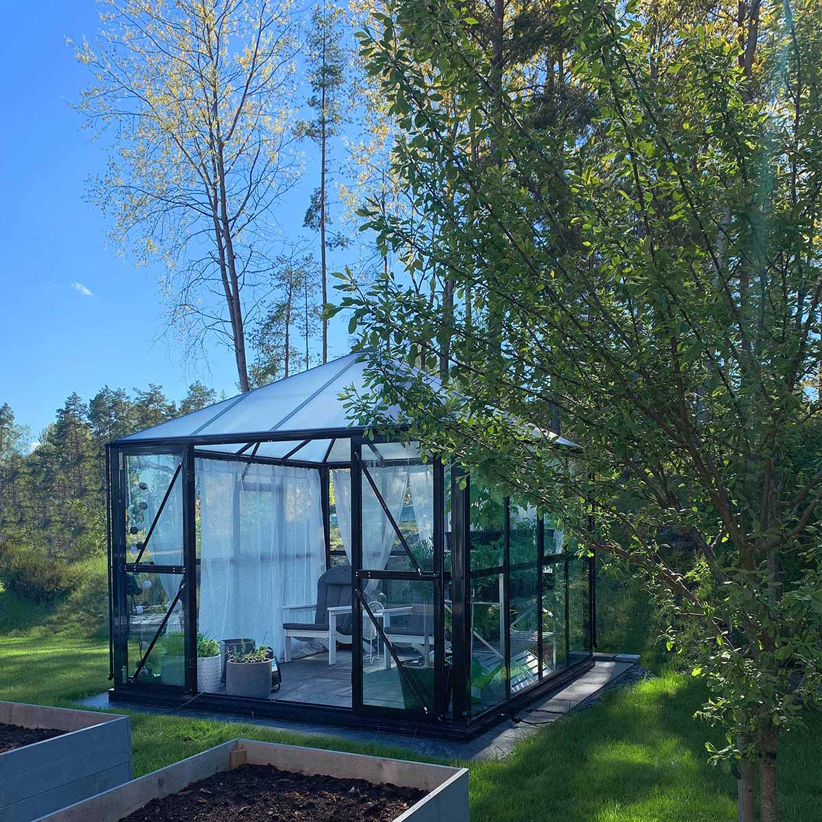 Växthus Metalcraft 8,7 kvm Kvadrat