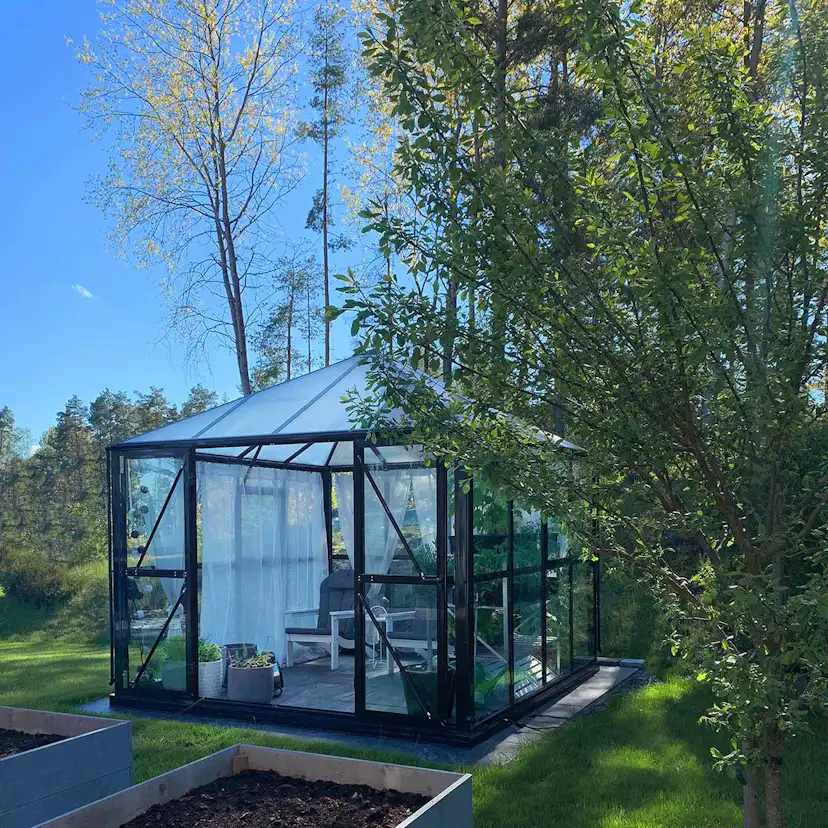 Växthus Metalcraft 8,7 kvm Kvadrat