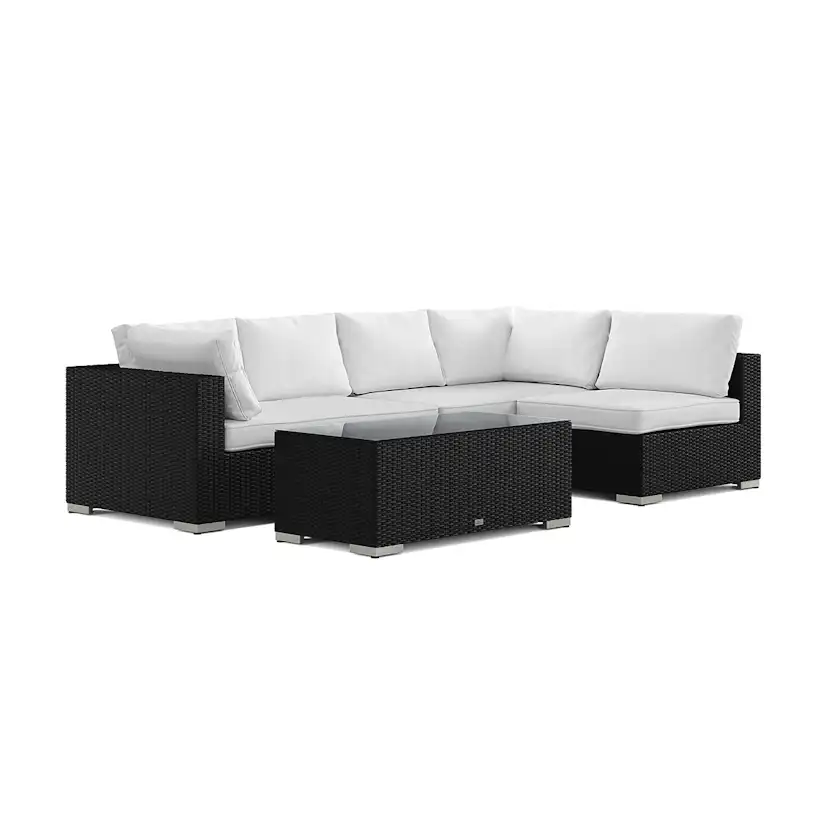 Loungegrupp Comfort Garden Bahamas utomhus loungegrupp 5-sits med vändbar schäslong och bord