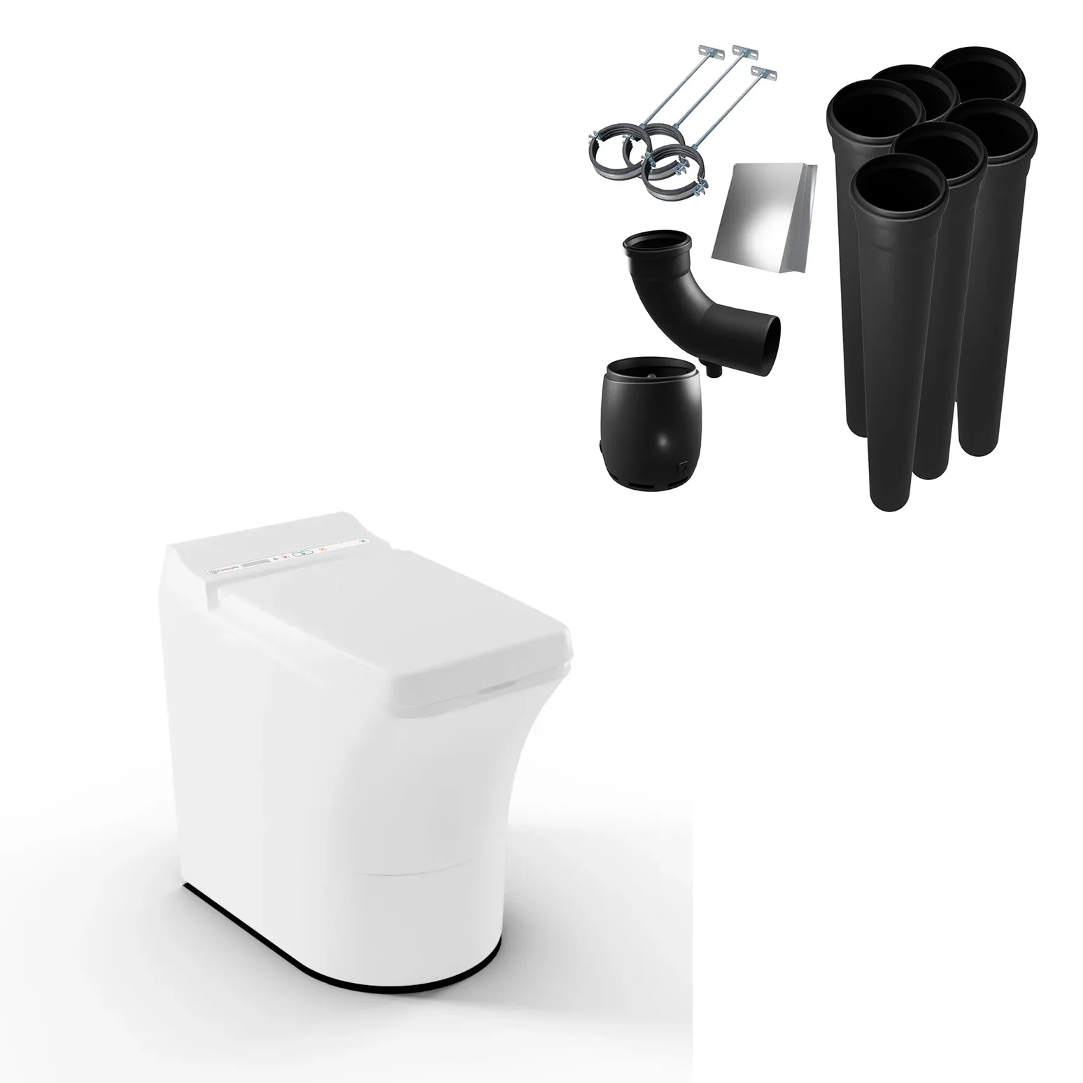 Förbränningstoalett Cinderella Comfort med Installationspaket