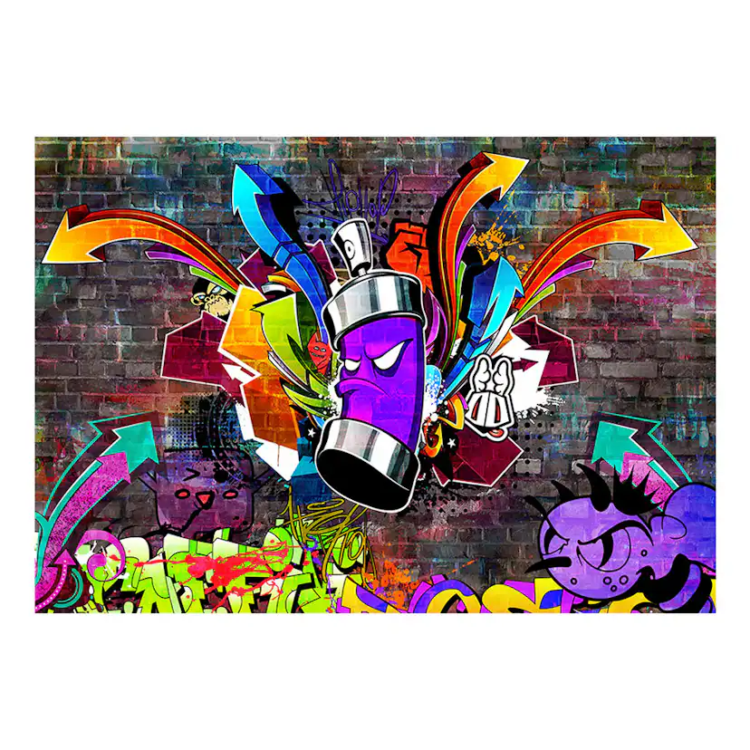 Fototapet Arkiio Graffiti: Colourful Attack