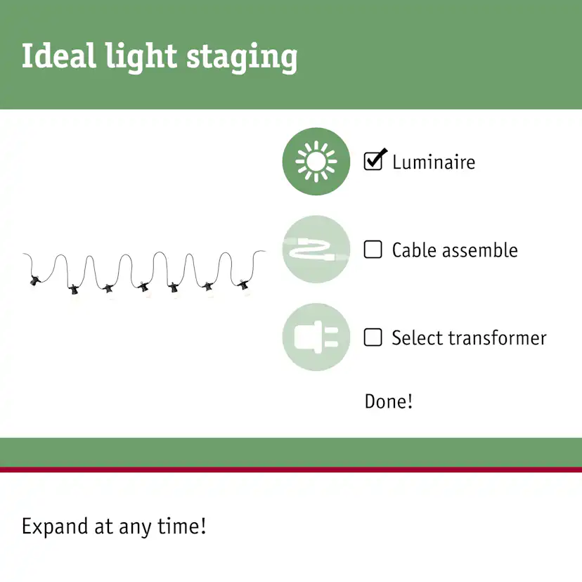 Ljusslinga LED Paulmann Fairy Lights Plug & Shine IP44 24V 6,5m