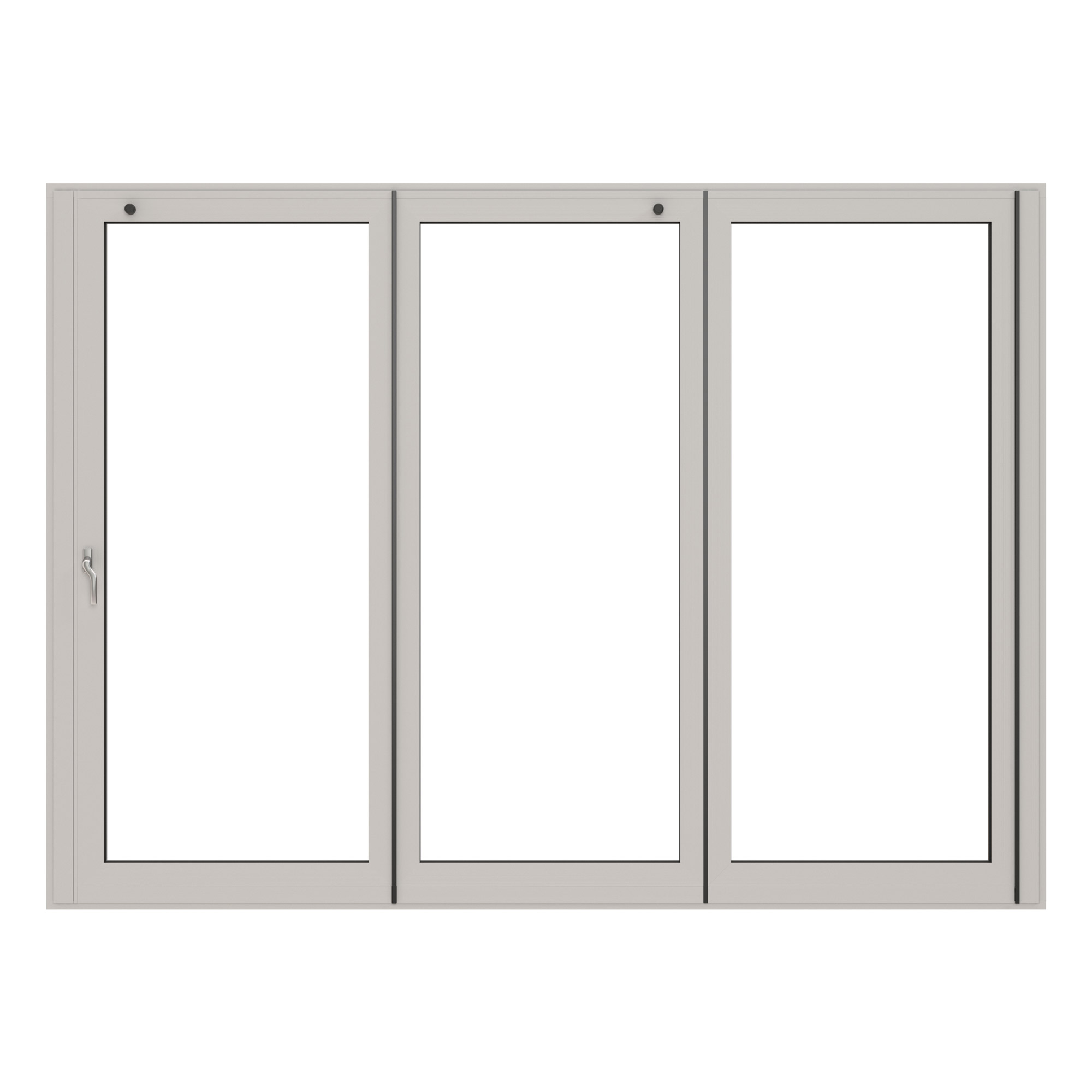 Vikdörrar NorDan HelAlu 3-Delad 3-Glas